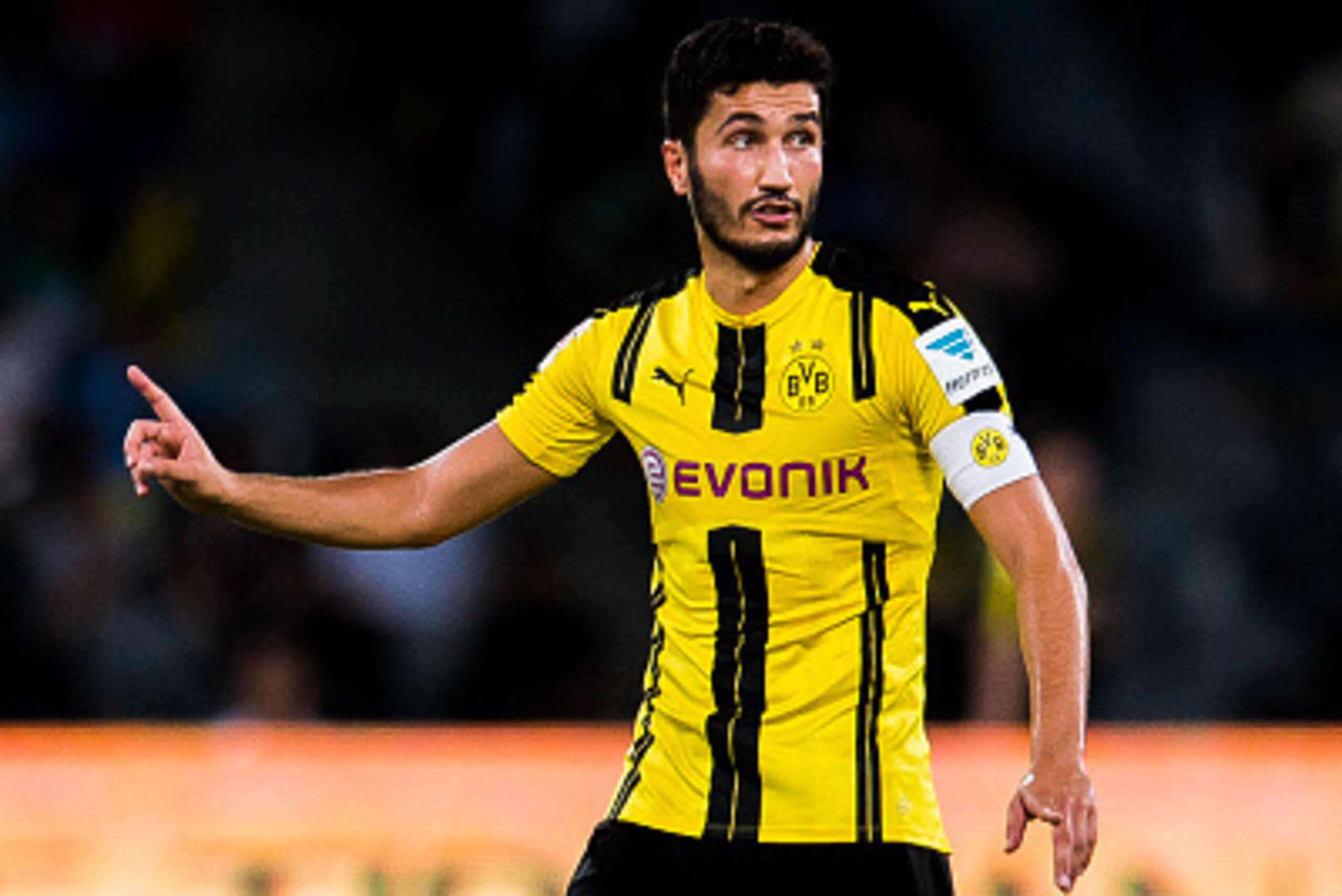 SHENZHEN - JULY 28: Borussia Dortmund midfielder Nuri Sahin during the match between Borussia Dortmund vs Manchester City FC at the 2016 International Champions Cup China match at the Shenzhen Stadium on 28 July 2016 in Shenzhen, China. (Photo by Power Sp