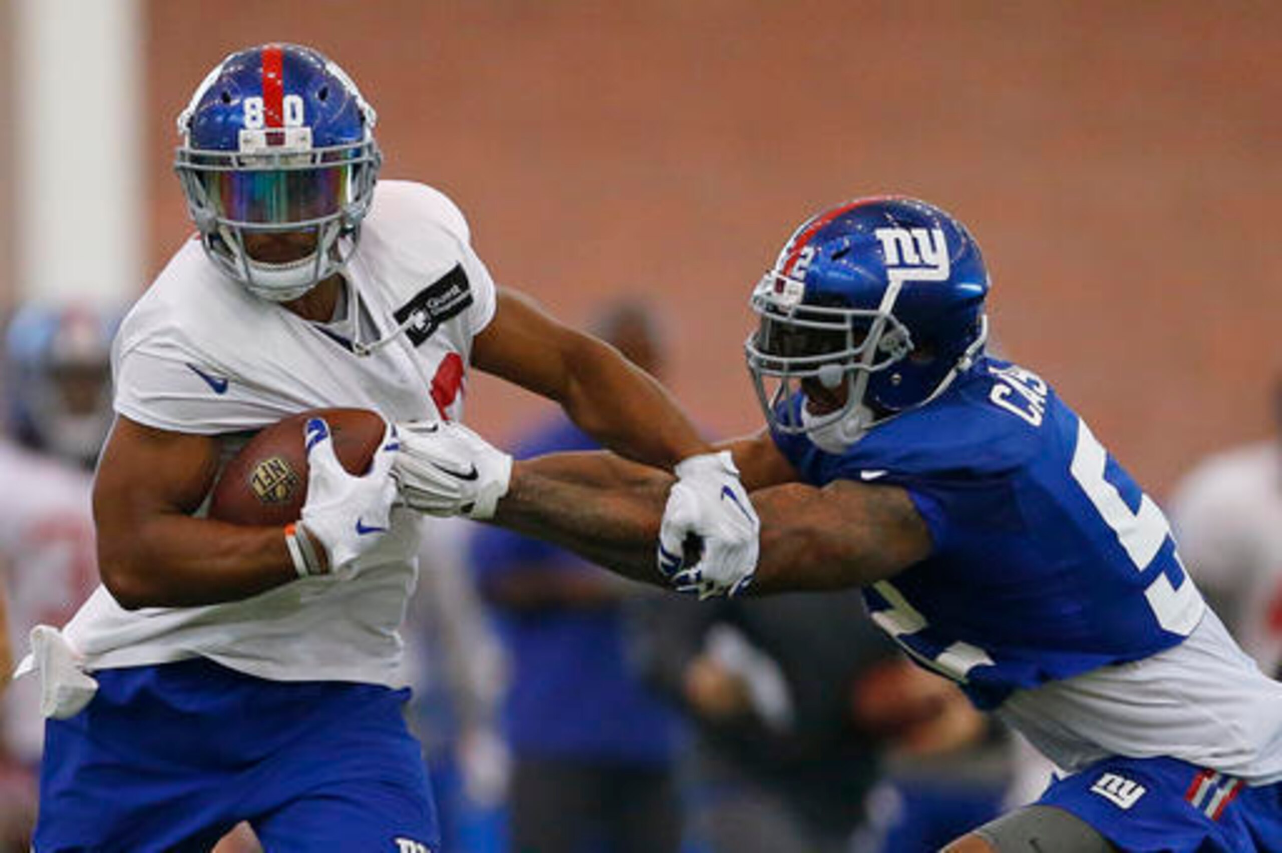 Victor Cruz during a full-squad practice.