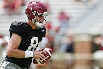 Blake Barnett is looking to win Alabama's starting quarterback job as a redshirt freshman.