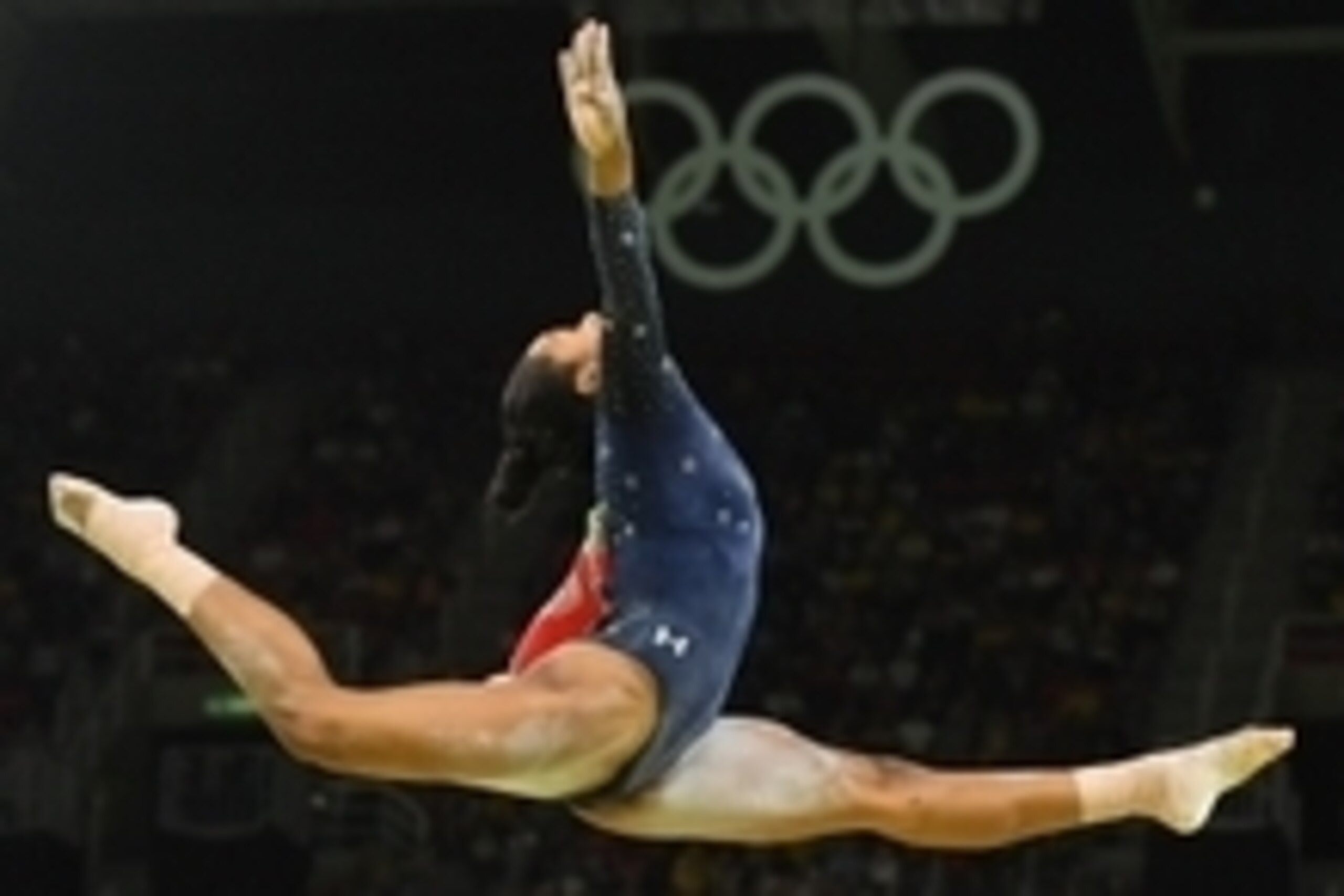 Aug 7, 2016; Rio de Janeiro, Brazil; Gabby Douglas (USA) performs on the balance beam during women's gymnastic qualifications in the Rio 2016 Summer Olympic Games at Rio Olympic Arena. Mandatory Credit: Robert Deutsch-USA TODAY Sports