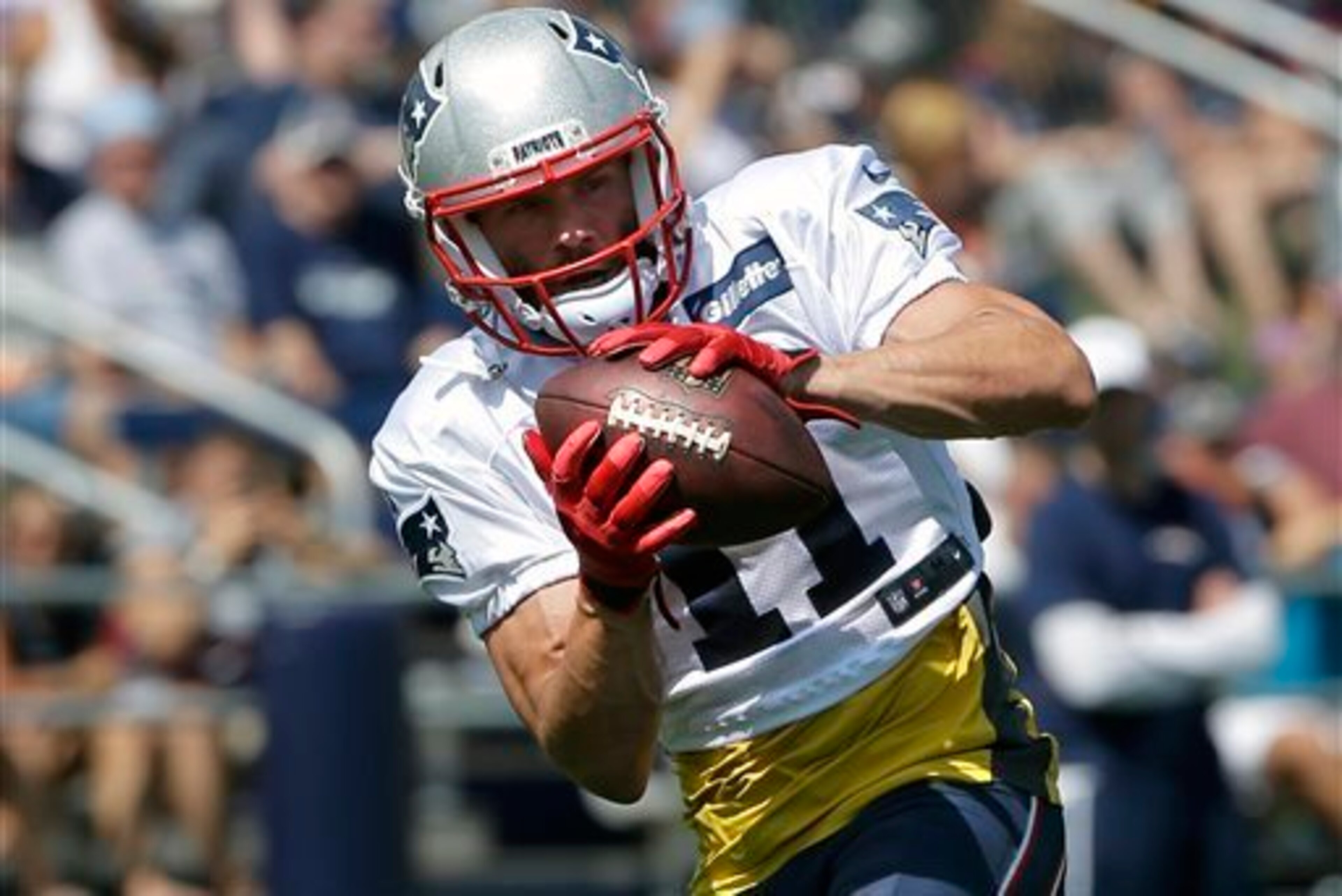 Julian Edelman has put his foot issues behind him and is practicing at training camp.