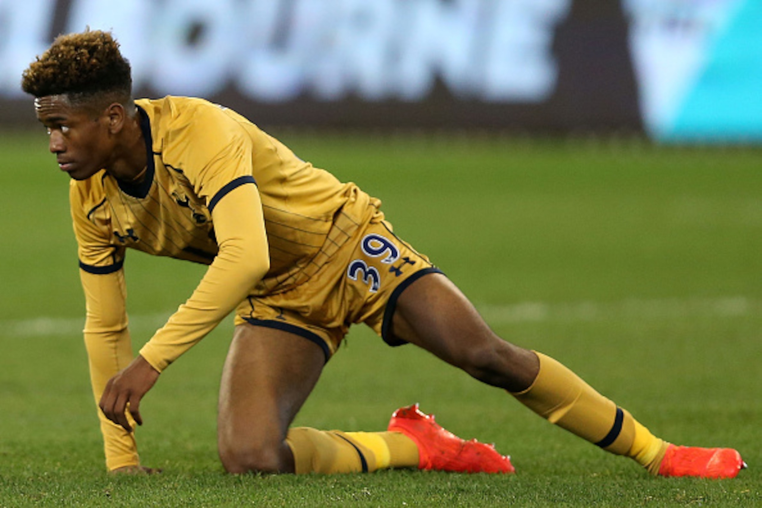 MELBOURNE, AUSTRALIA - JULY 26: Shayon Harrison of Tottenham reacts during the 2016 International Champions Cup match between Juventus FC and Tottenham Hotspur at Melbourne Cricket Ground on July 26, 2016 in Melbourne, Australia. (Photo by Jack Thomas/Ge MELBOURNE, AUSTRALIA - JULY 26: Shayon Harrison of Tottenham reacts during the 2016 International Champions Cup match between Juventus FC and Tottenham Hotspur at Melbourne Cricket Ground on July 26, 2016 in Melbourne, Australia. (Photo by Jack Thomas/Ge