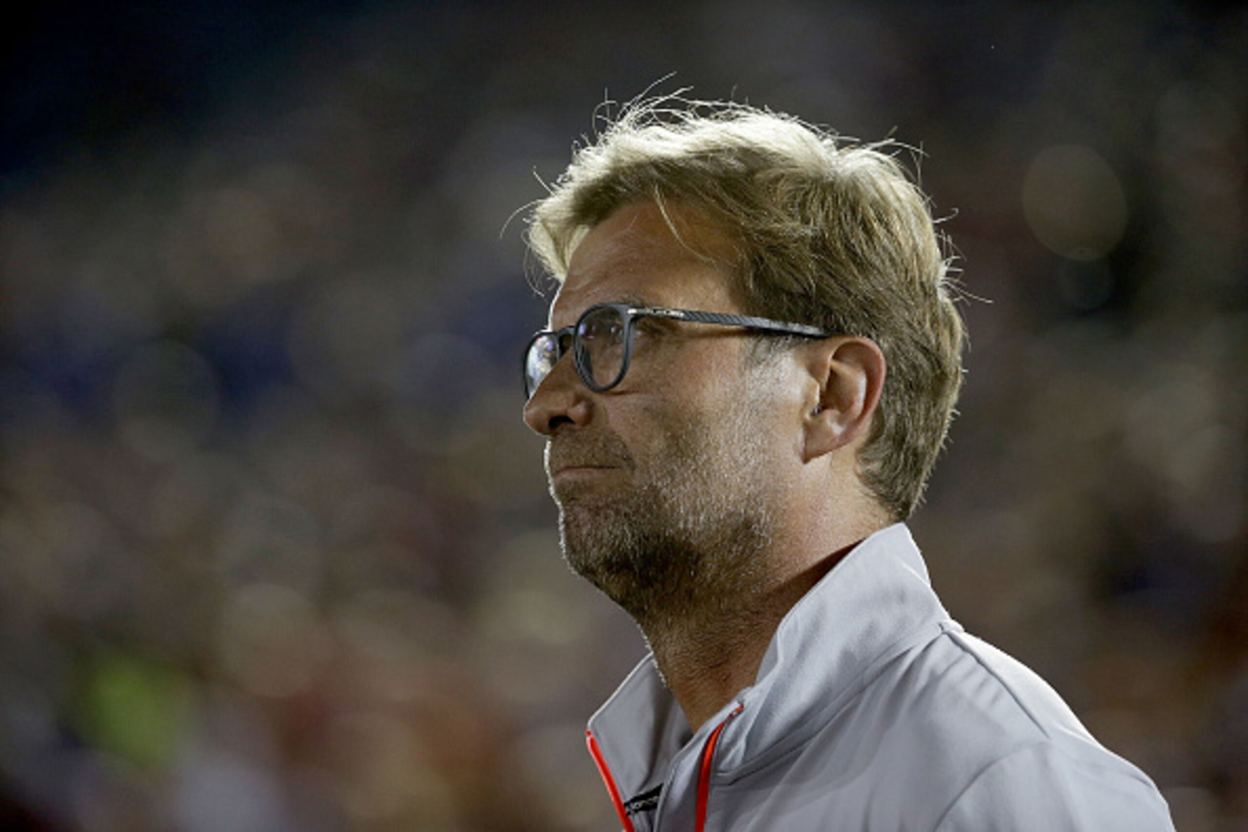 PASADENA, CA - JULY 27:  Liverpool manager Jurgen Klopp looks on prior to the start of the match against Chelsea during the 2016 International Champions Cup at Rose Bowl on July 27, 2016 in Pasadena, California.  (Photo by Jeff Gross/Getty Images)