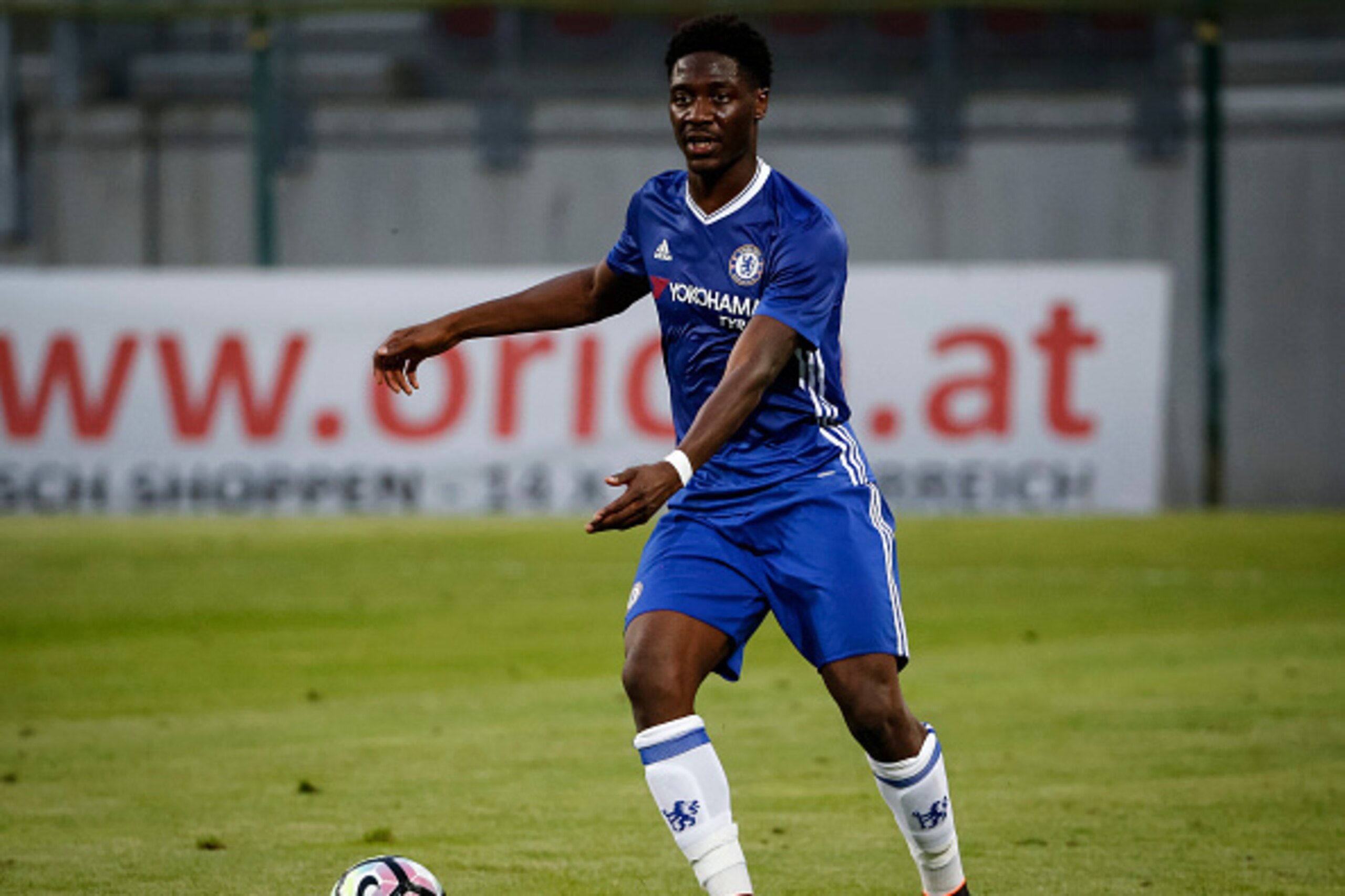 VELDEN, AUSTRIA - JULY 20:  Ola Aina of Chelsea in action during the friendly match between WAC RZ Pellets and Chelsea F.C. at Worthersee Stadion on July 20, 2016 in Velden, Austria. (Photo by Srdjan Stevanovic/Getty Images)