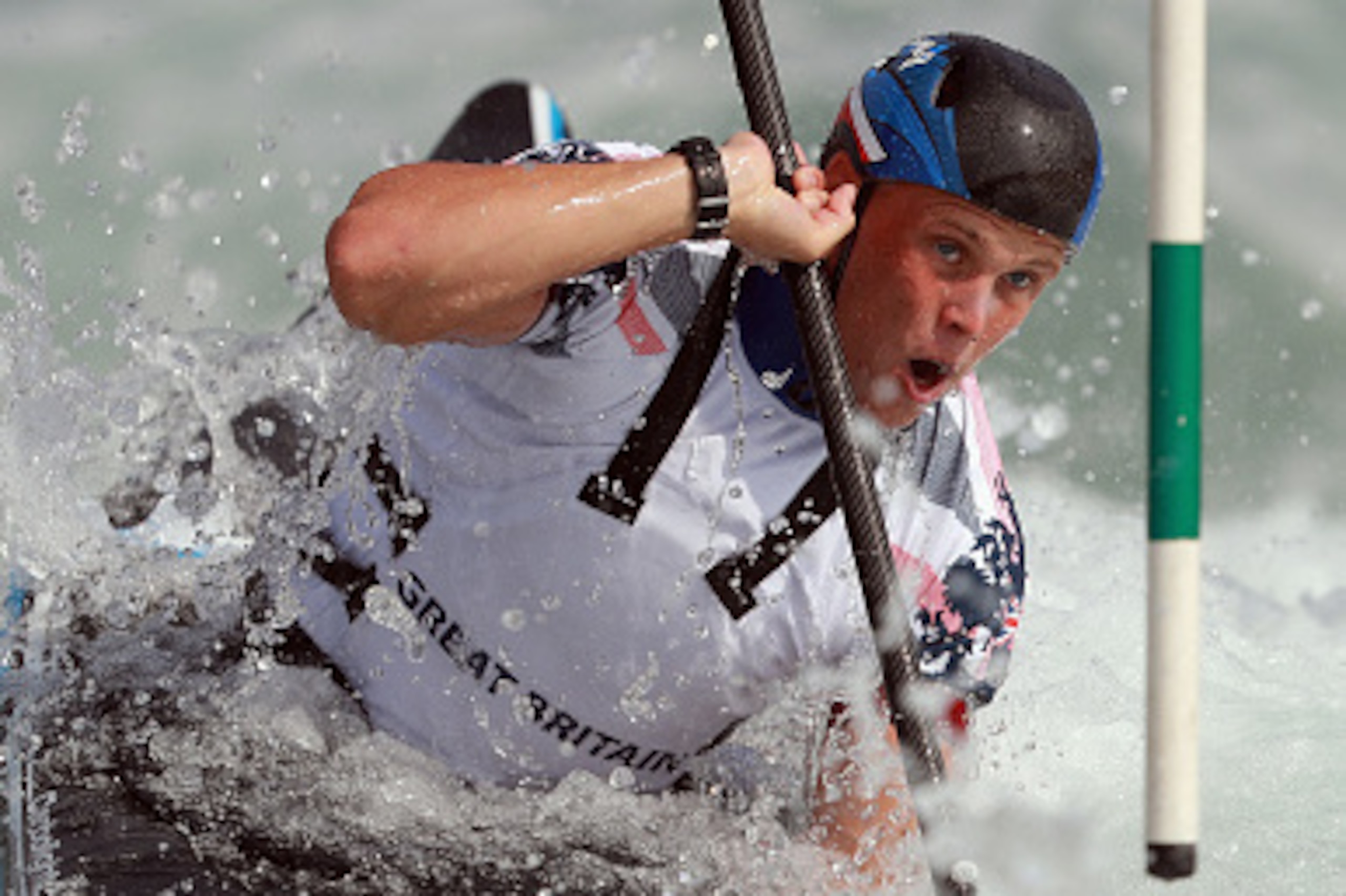 LONDON, ENGLAND - JULY 20:  Joe Clarke of Great Britain competes at Lee Valley White Water Centre on July 20, 2016 in London, England.  (Photo by Bryn Lennon/Getty Images)
