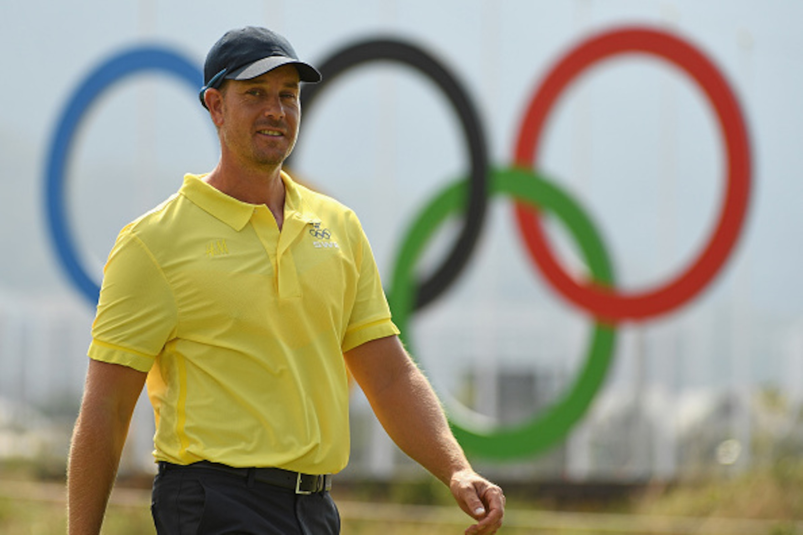 RIO DE JANEIRO, BRAZIL - AUGUST 09:  Henrik Stenson of Sweden during a practice at Olympic Golf Course on August 9, 2016 in Rio de Janeiro, Brazil.  (Photo by Ross Kinnaird/Getty Images)