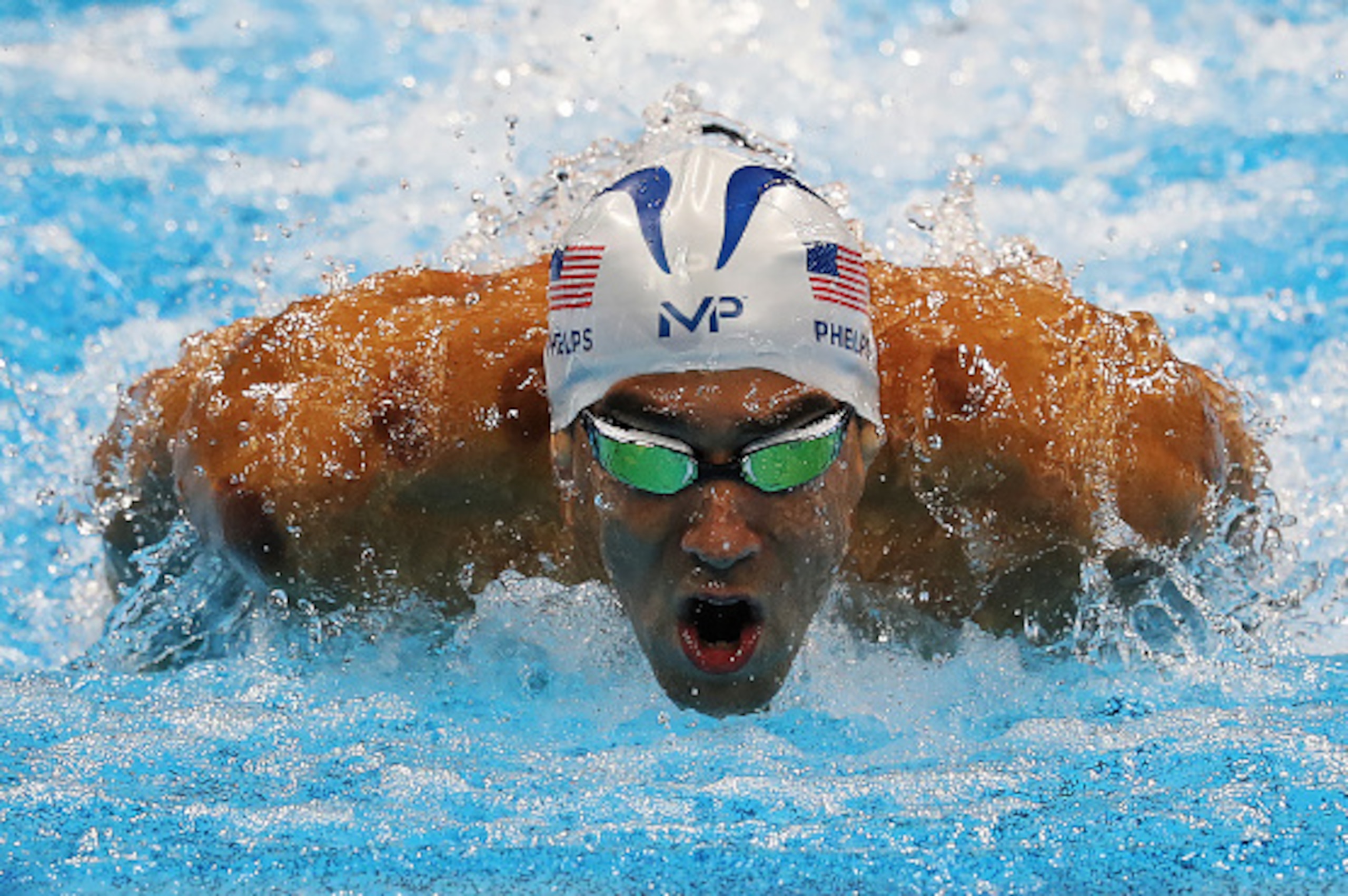 RIO DE JANEIRO, BRAZIL - AUGUST 10:  Michael Phelps of United States competes in the heats of the Men's 200m IM on Day 5 of the Rio 2016 Olympic Games at the Olympic Aquatics Stadium on August 10, 2016 in Rio de Janeiro, Brazil. (Photo by Ian MacNicol/Get