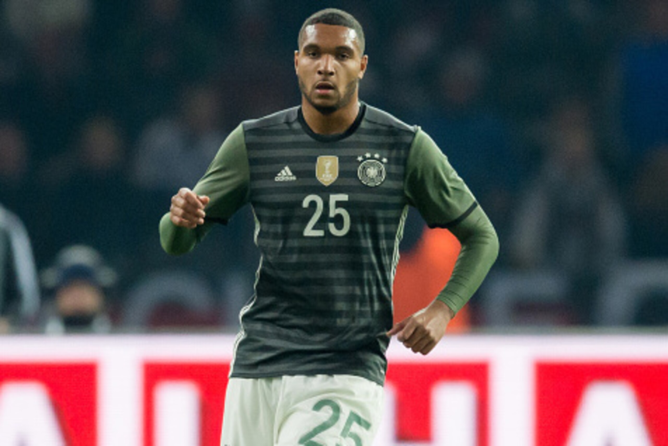 BERLIN, GERMANY - MARCH 26:  Jonathan Tah of Germany runs with the ball during the International Friendly match between Germany and England at Olympiastadion on March 26, 2016 in Berlin, Germany.  (Photo by Boris Streubel/Getty Images)