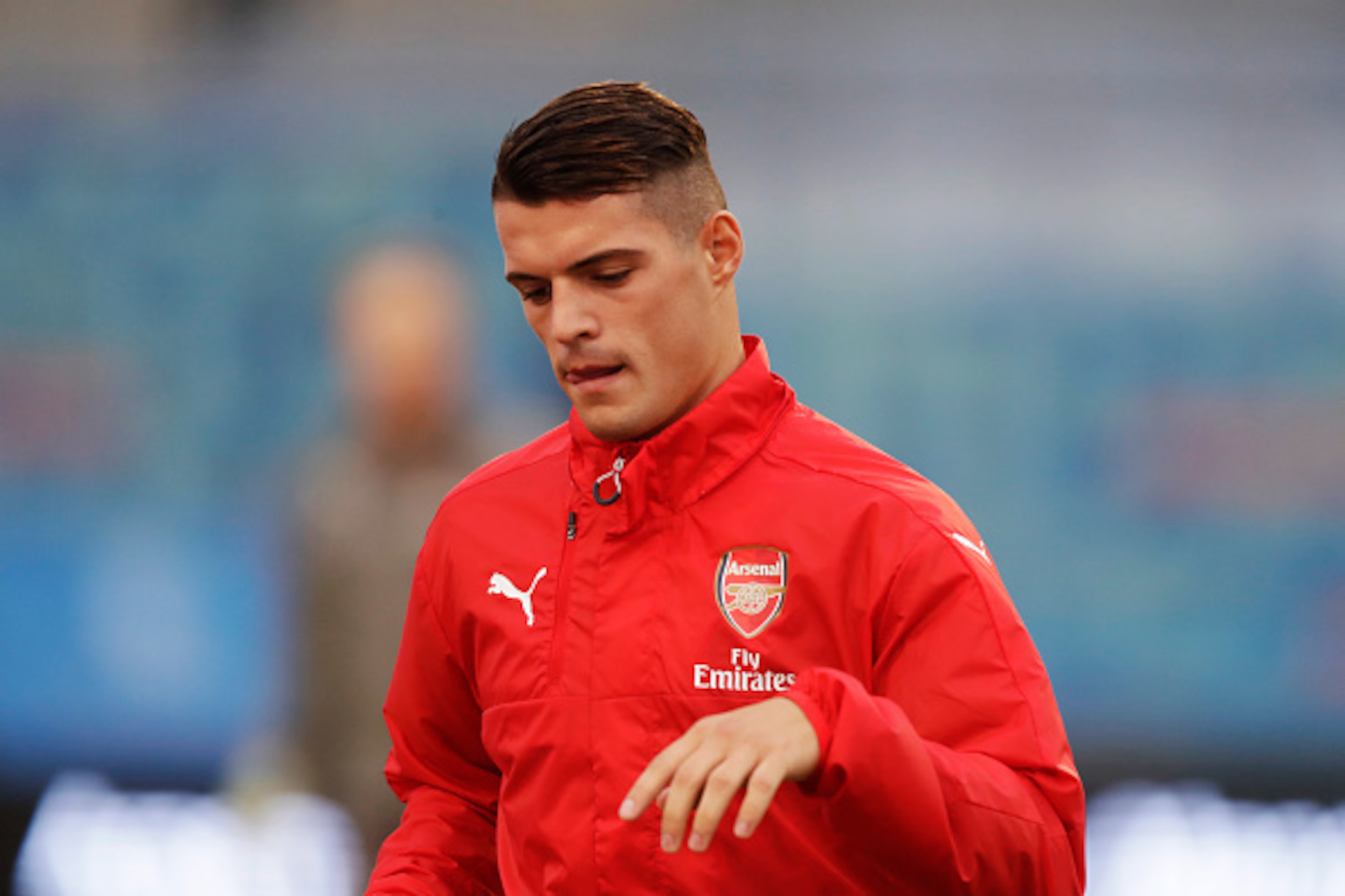 GOTHENBURG, SWEDEN - AUGUST 07: Granit Xhaka of Arsenal during the Pre-Season Friendly between Arsenal and Manchester City at Ullevi on August 7, 2016 in Gothenburg, Sweden. (Photo by Nils Petter Nilsson/Ombrello/Getty Images)