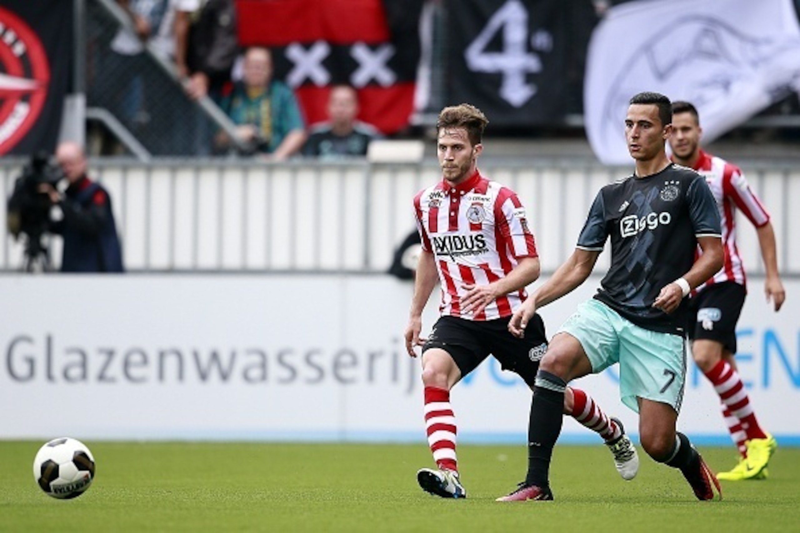 Anwar El Ghazi of Ajax during the Dutch Eredivisie match between Sparta Rotterdam and Ajax on august 7, 2016 at Het Kasteel in Rotterdam, the Netherlands(Photo by VI Images via Getty Images)