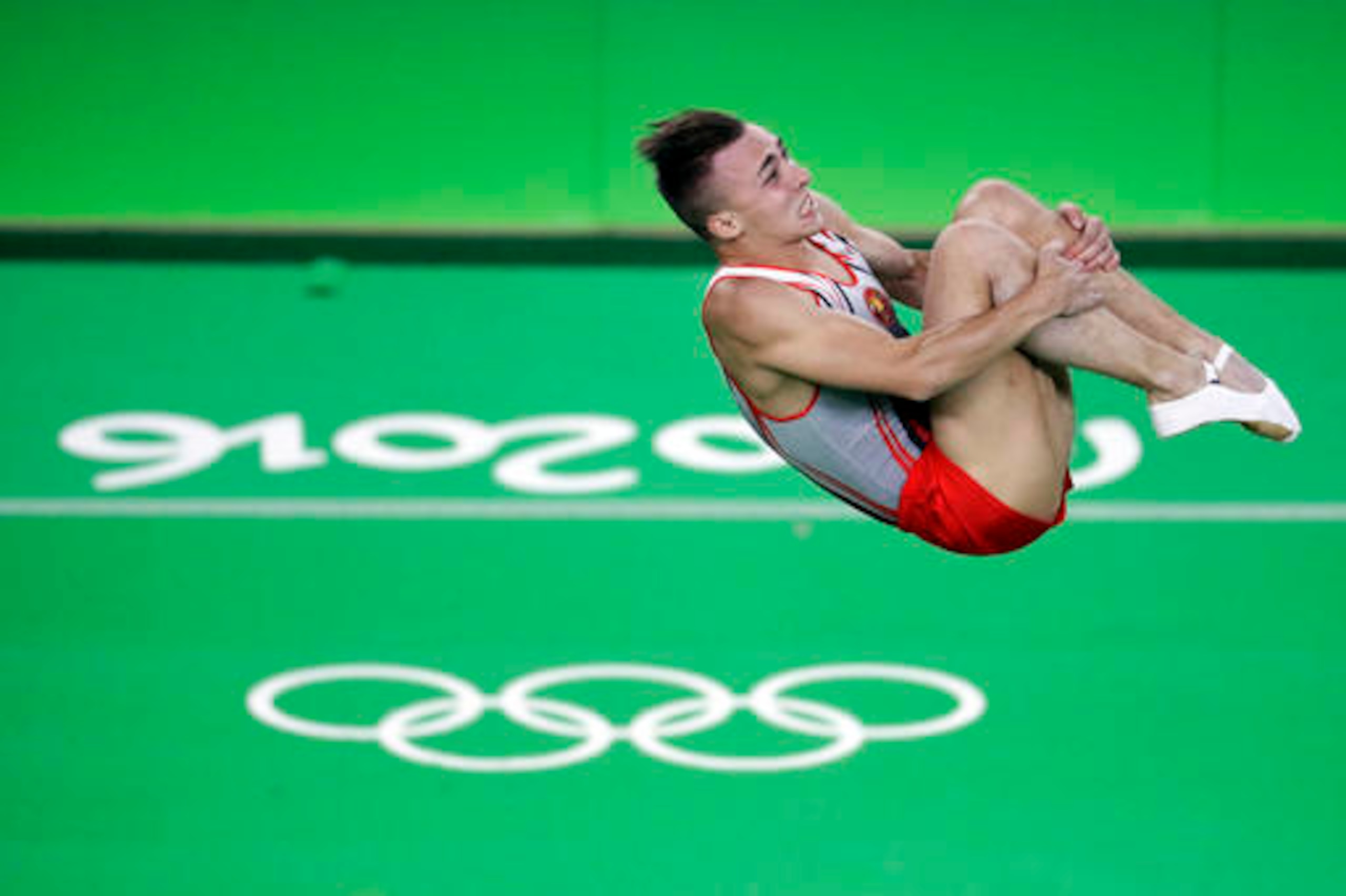 Hancharou was the only gymnast to score more than 61 points in the final.