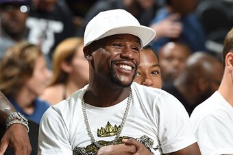LAS VEGAS, NV - JULY 22:  Floyd Mayweather Jr. attends the game between the USA Basketball Men's National Team and Argentina on July 22, 2016 at T-Mobile Arena in Las Vegas, Nevada. NOTE TO USER: User expressly acknowledges and agrees that, by downloading