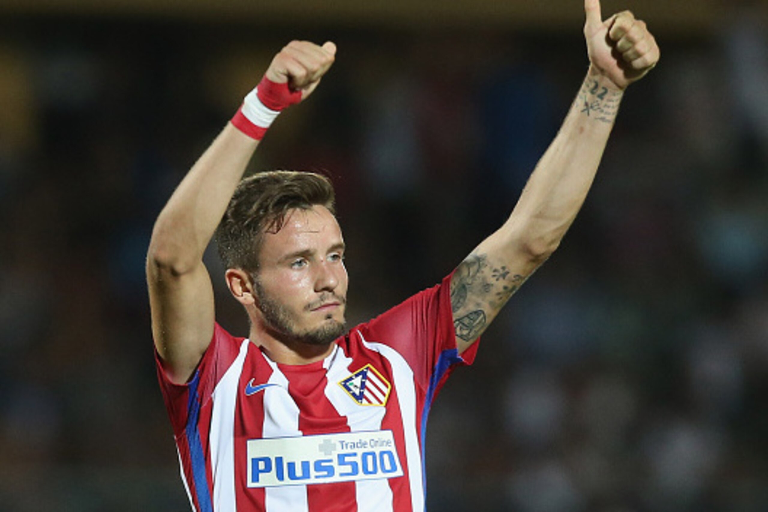 COSENZA, ITALY - AUGUST 06:  Saul Niguez of Atletico de Madrid during pres-season friendly match between FC Crotone and Club Atletico de Madrid at Stadio Comunale Gigi Marulla on August 6, 2016 in Cosenza, Italy.  (Photo by Maurizio Lagana/Getty Images)