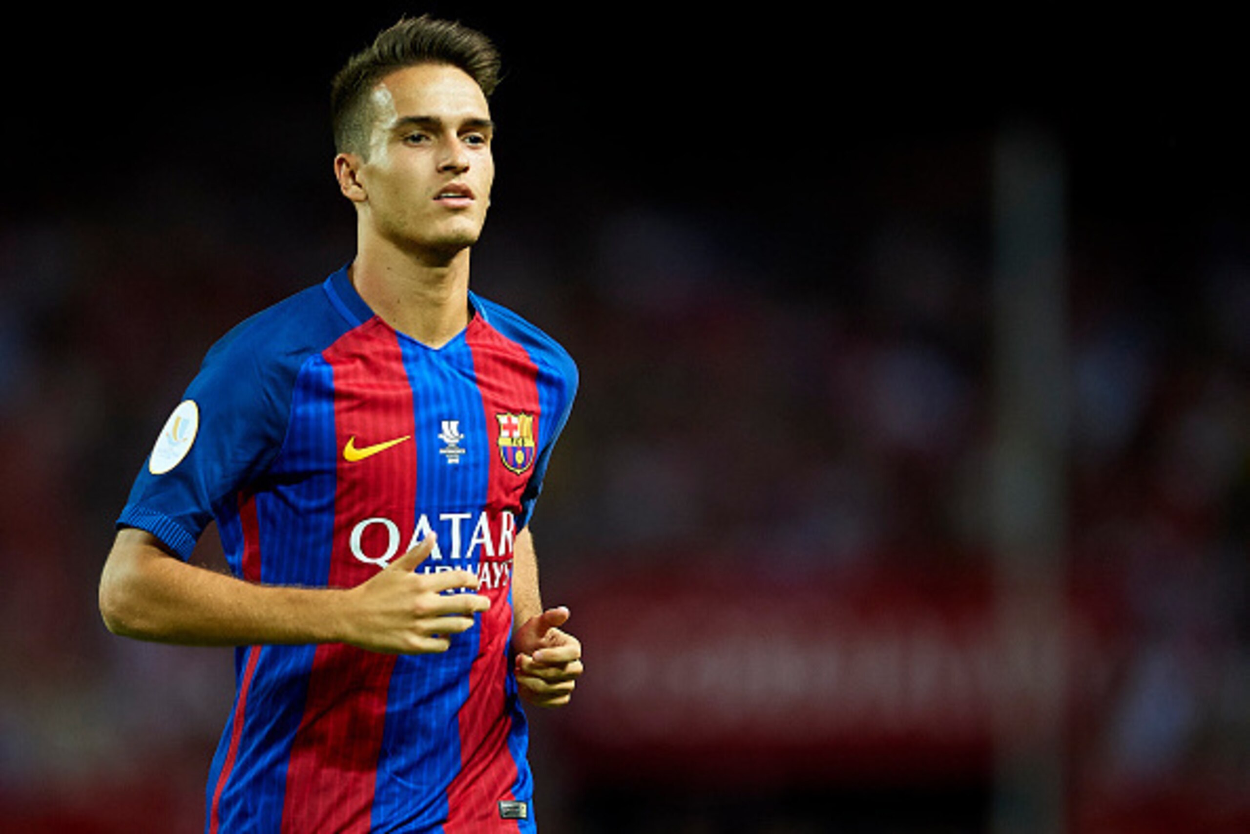 SEVILLE, SPAIN - AUGUST 14:  Denis Suarez of FC Barcelona looks on during the match between Sevilla FC vs FC Barcelona as part of the Spanish Super Cup Final 1st Leg  at Estadio Ramon Sanchez Pizjuan on August 14, 2016 in Seville, Spain.  (Photo by Aitor 