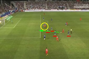 Jese's movement created the goal. Jese's movement created the goal.