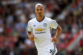 BOURNEMOUTH, ENGLAND - AUGUST 14:  Zlatan Ibrahimovic of Manchester United in action during the Premier League match between AFC Bournemouth and Manchester United  at Vitality Stadium on August 14, 2016 in Bournemouth, England.  (Photo by Stu Forster/Gett
