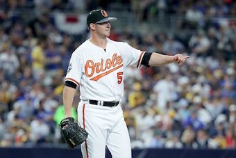 SAN DIEGO, CA - JULY 12:  Zach Britton #53 of the Baltimore Orioles reacts after recording the final out as the American League beats the National League 4-2  during the 87th Annual MLB All-Star Game at PETCO Park on July 12, 2016 in San Diego, California