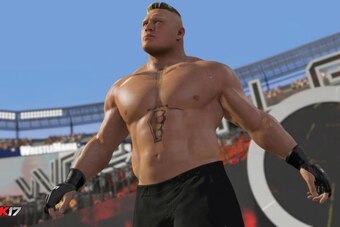 Screenshot of Brock Lesnar.