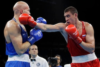 Tishchenko tried to work his jab early.