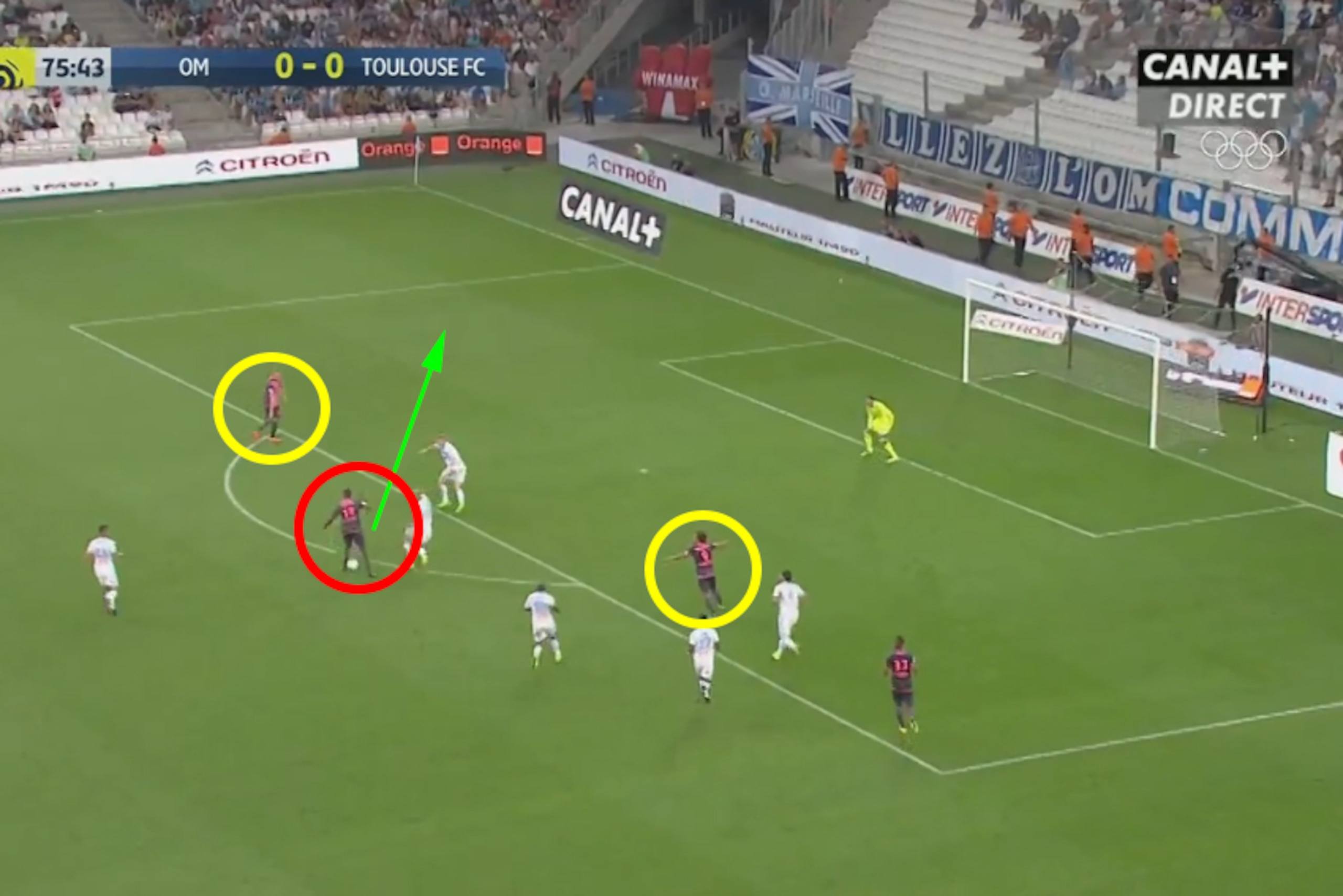 Edouard did well, finding Toivonen with the pass.