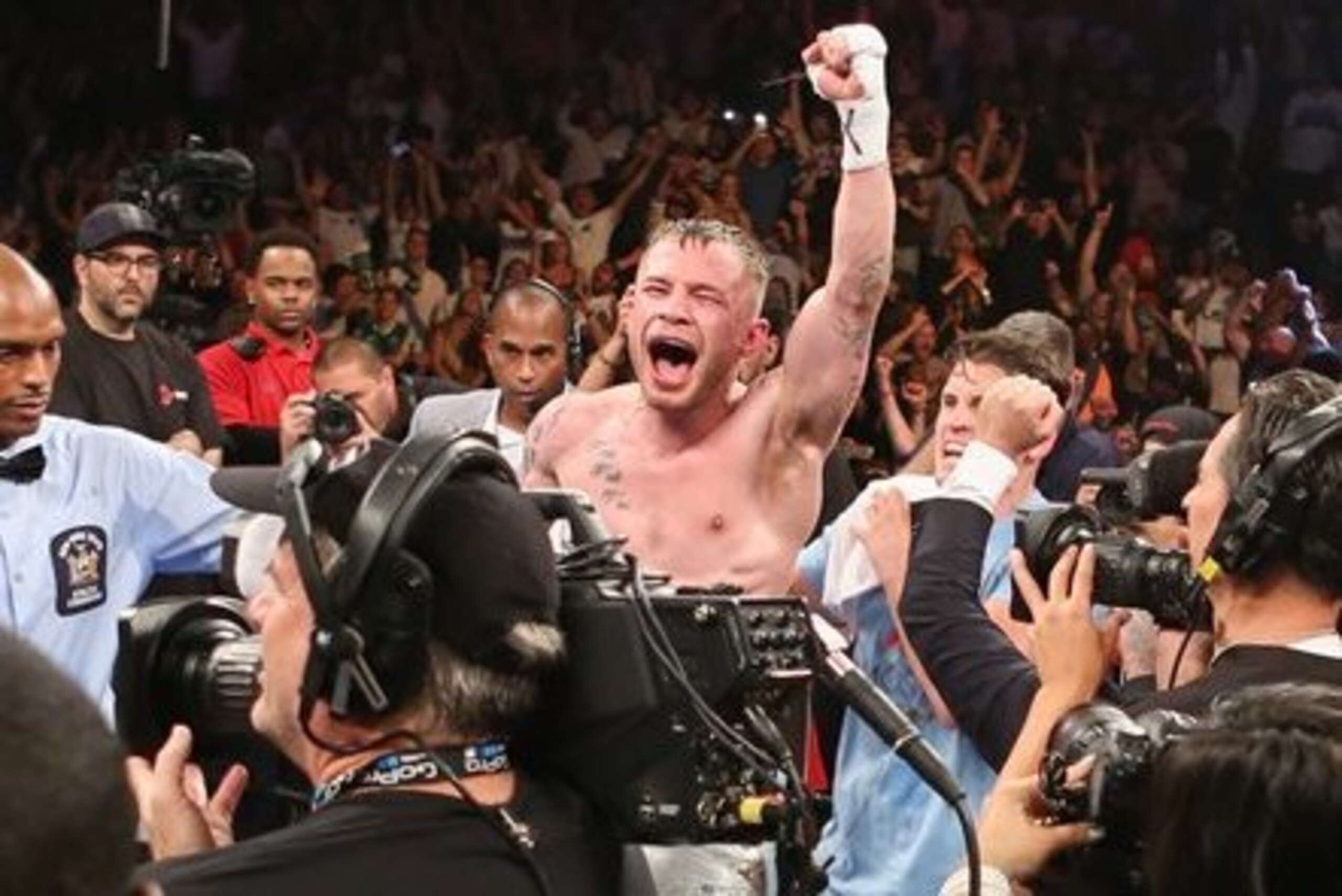Frampton celebrates the verdict.