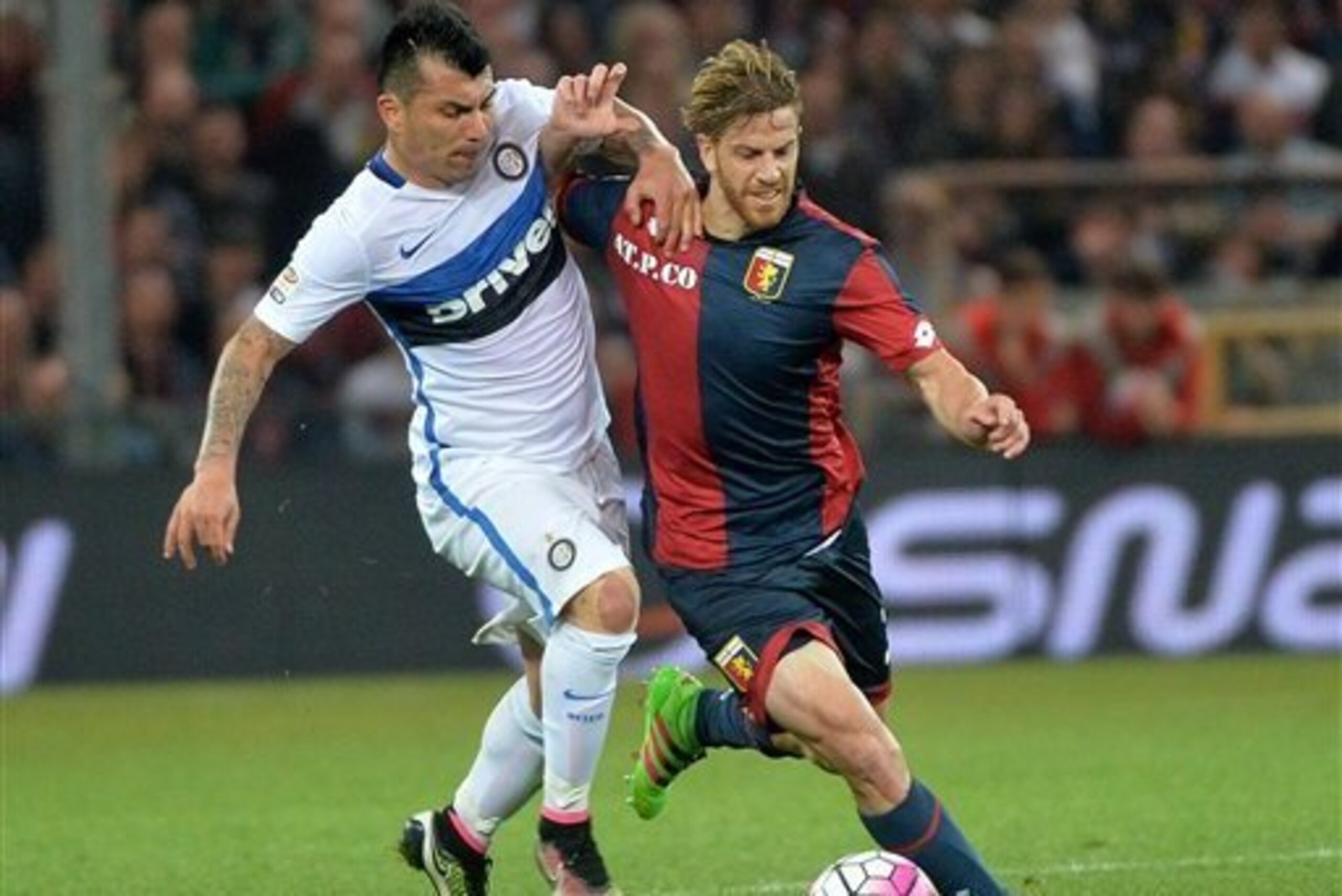 Medel is defined by his commitment to winning the ball.