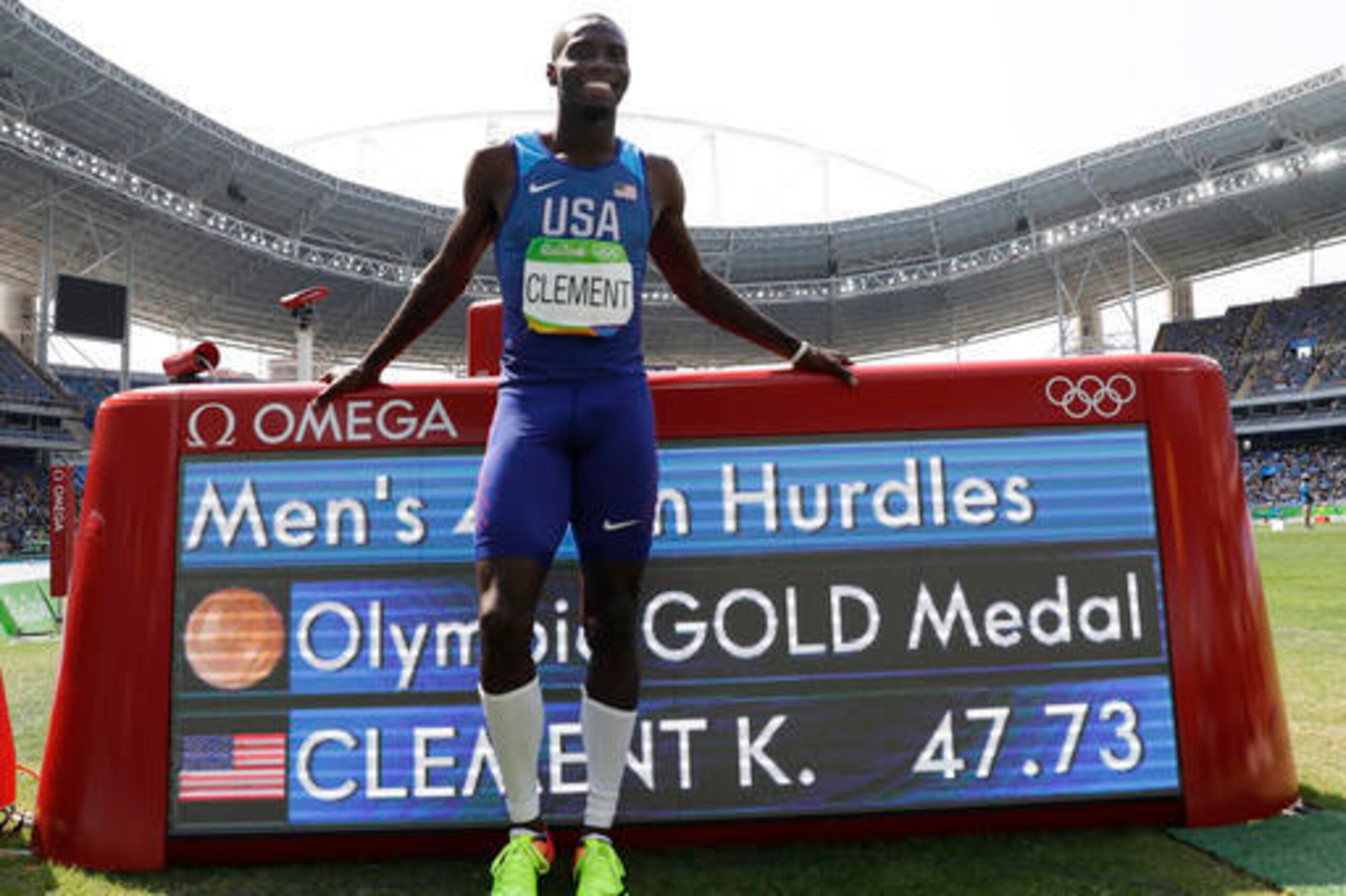 Kerron Clement finally got his gold.