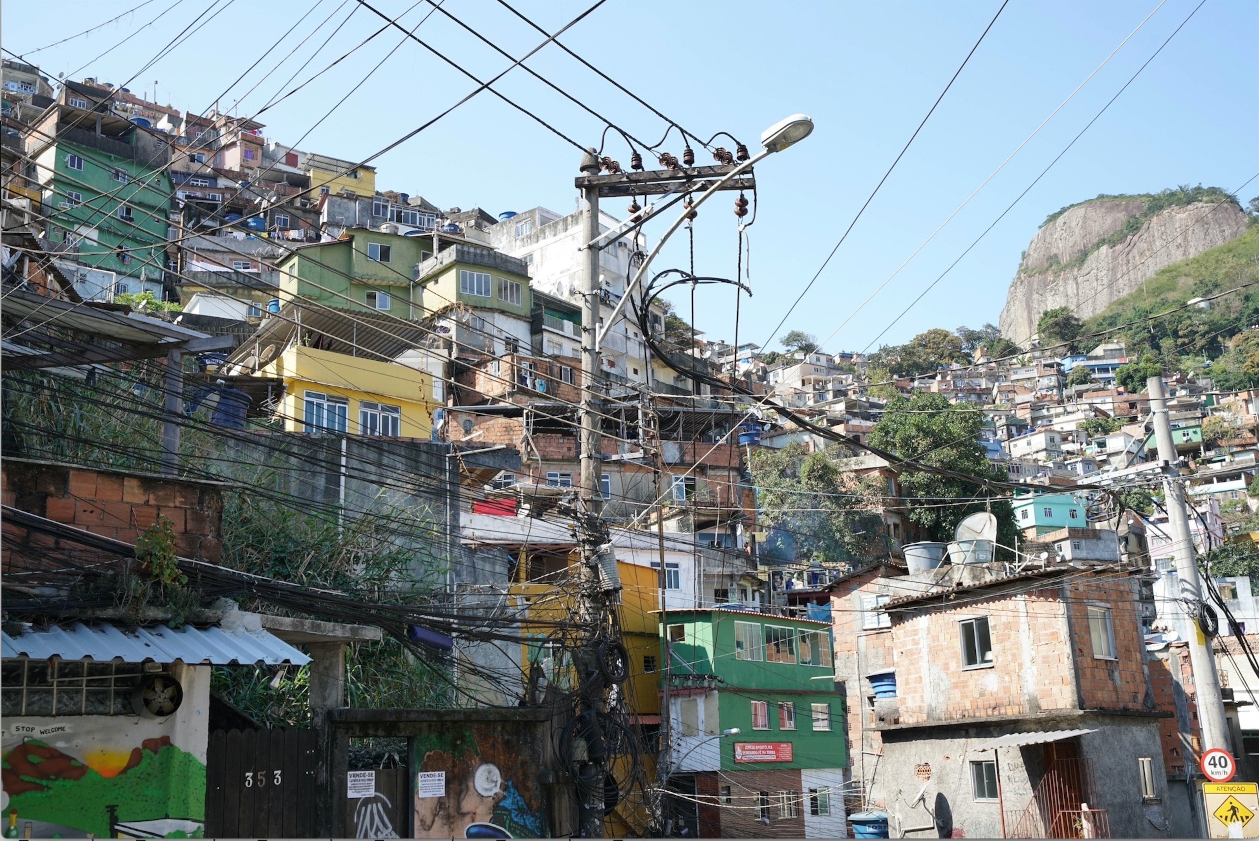 The Rocinha favela offered an eye-opening view of Rio on the day of the opening ceremony.