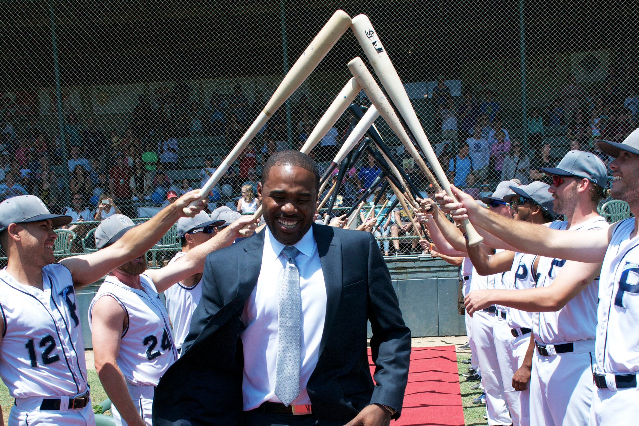 Jova was married last July in an on-field ceremony at the Pacifics' field.