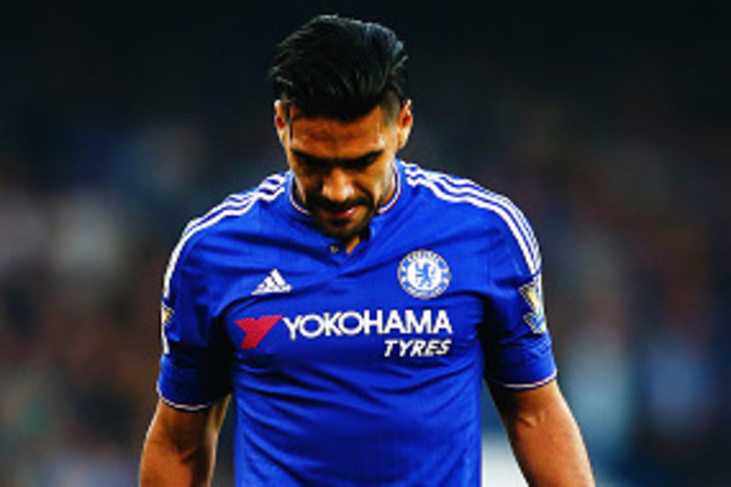 LONDON, ENGLAND - OCTOBER 03:  Radamel Falcao Garcia of Chelsea reacts during the Barclays Premier League match between Chelsea and Southampton at Stamford Bridge on October 3, 2015 in London, United Kingdom.  (Photo by Jordan Mansfield/Getty Images)