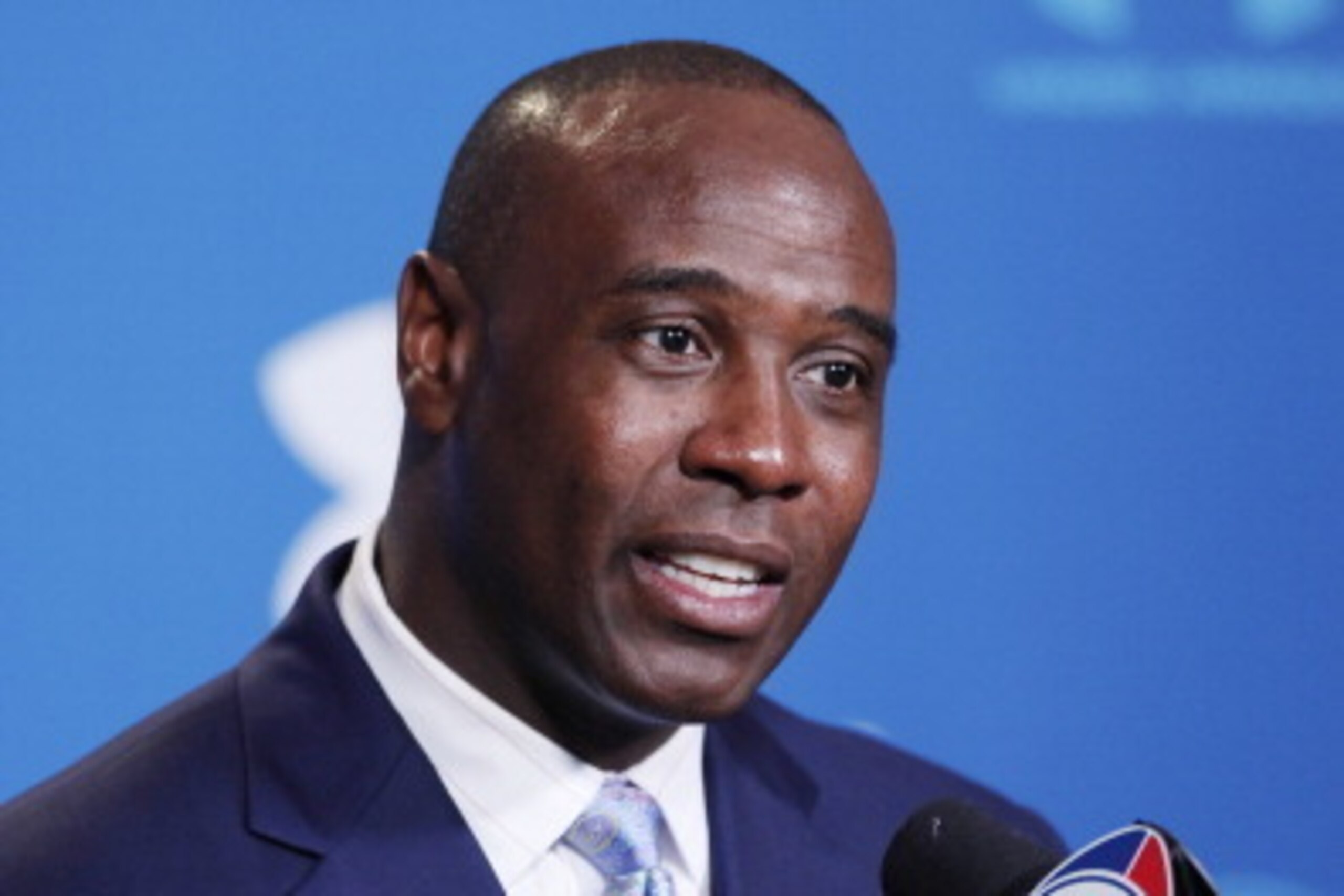 INDIANAPOLIS, IN - FEBRUARY 25: Charles Davis of NFL Network speaks during a media session at the 2011 NFL Scouting Combine at Lucas Oil Stadium on February 25, 2011 in Indianapolis, Indiana. (Photo by Joe Robbins/Getty Images)