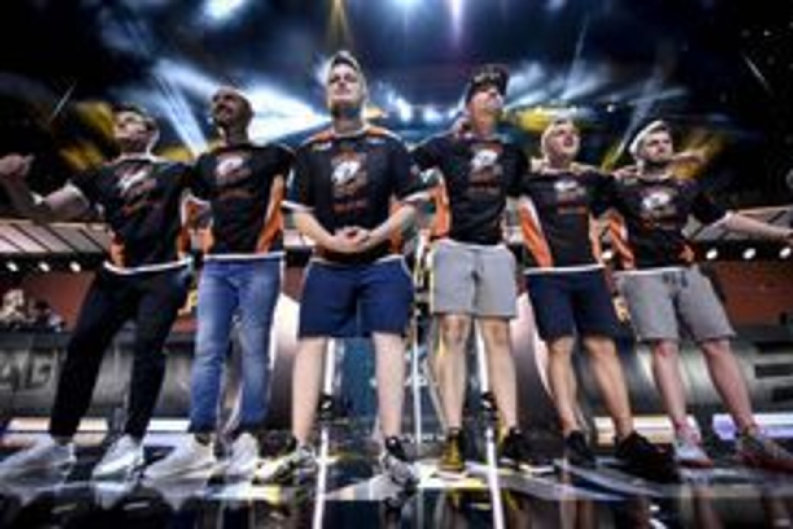July 30, 2016; Atlanta, GA, USA; Virtus Pro celebrates after winning the ELEAGUE season one championship game at Cobb Energy Performing Arts Centre. Mandatory Credit: Edward M. Pio Roda/Turner Sports via USA TODAY Sports July 30, 2016; Atlanta, GA, USA; Virtus Pro celebrates after winning the ELEAGUE season one championship game at Cobb Energy Performing Arts Centre. Mandatory Credit: Edward M. Pio Roda/Turner Sports via USA TODAY Sports