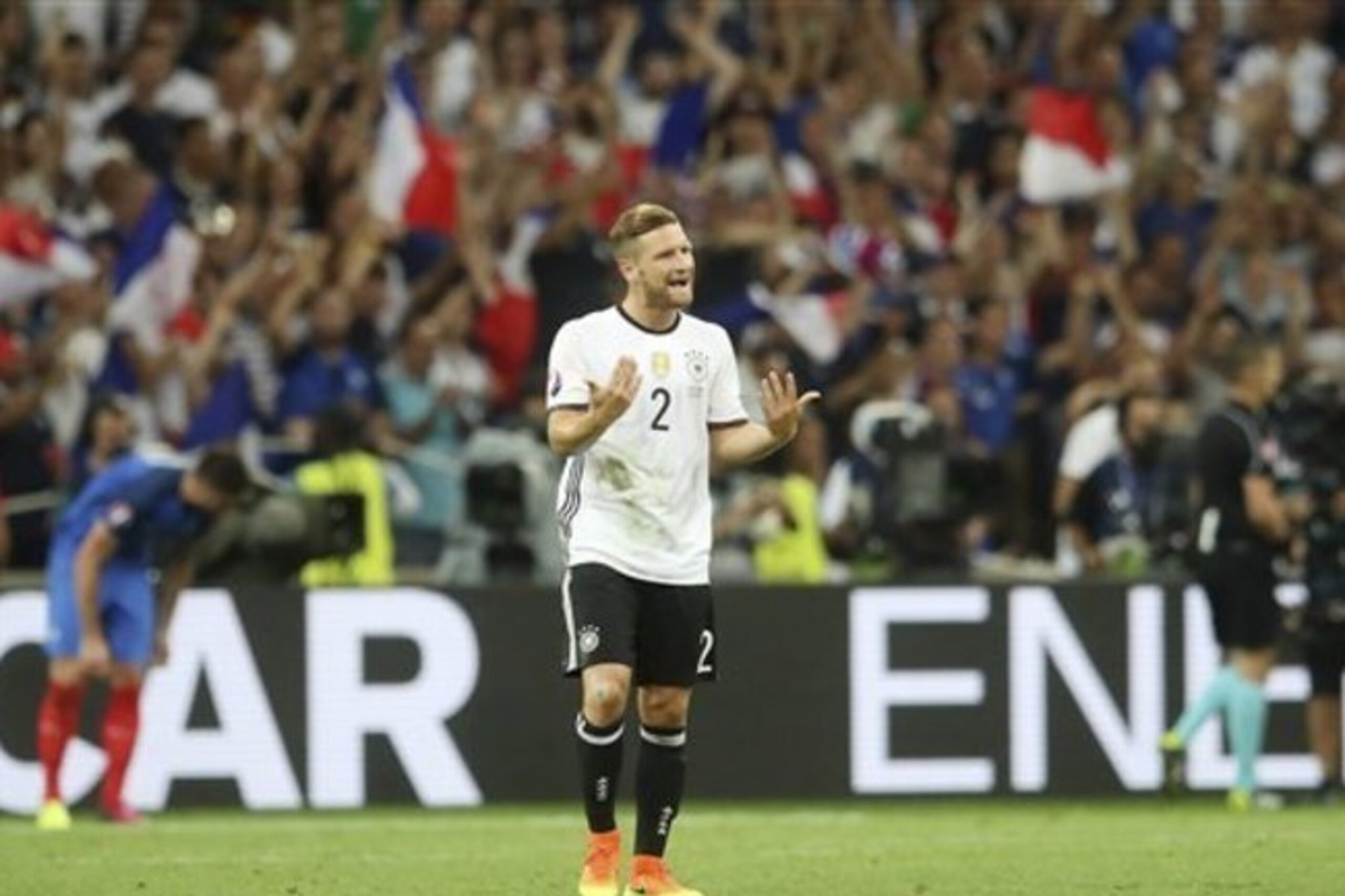 Shkodran Mustafi in action for Germany.