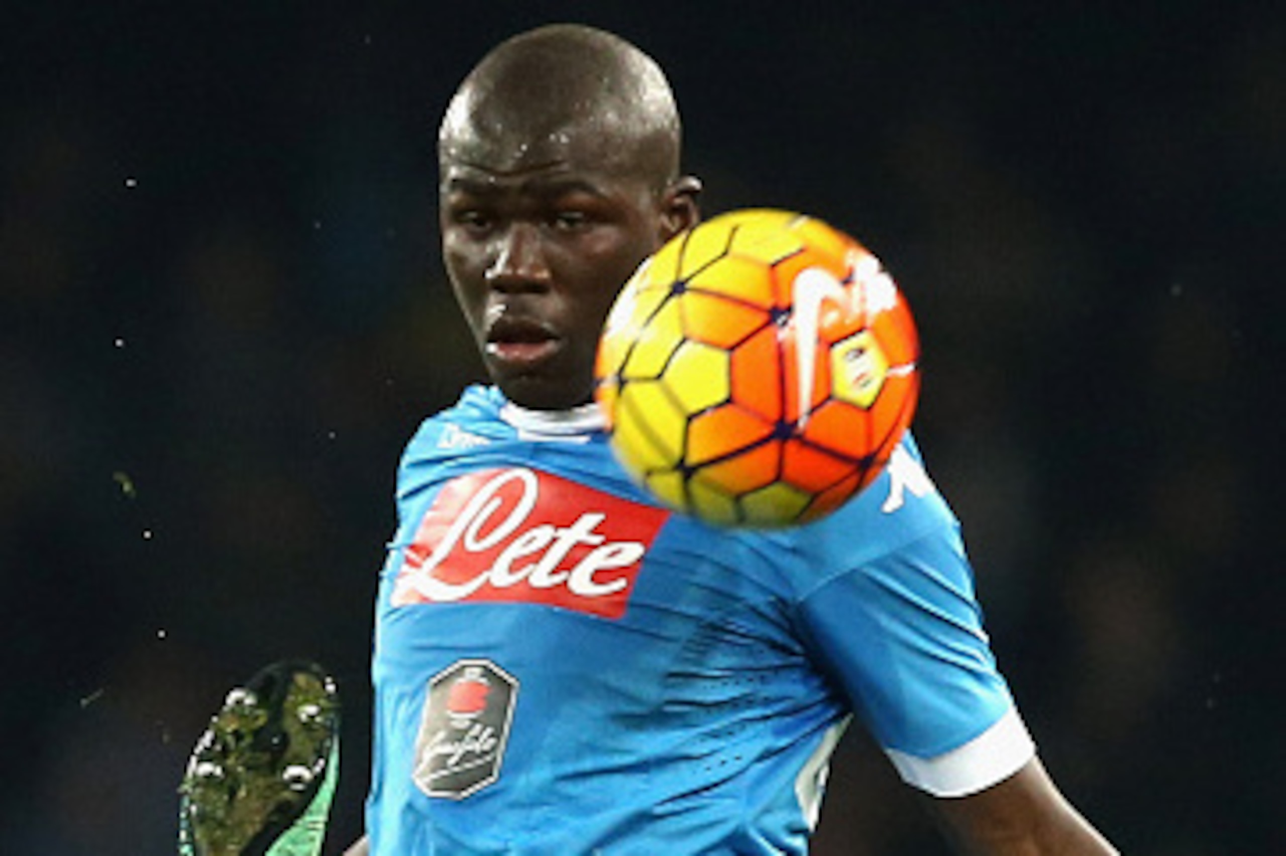 NAPLES, ITALY - FEBRUARY 22:  Kalidou Koulibaly of Napoli during the Serie A between SSC Napoli and AC Milan at Stadio San Paolo on February 22, 2016 in Naples, Italy.  (Photo by Maurizio Lagana/Getty Images)