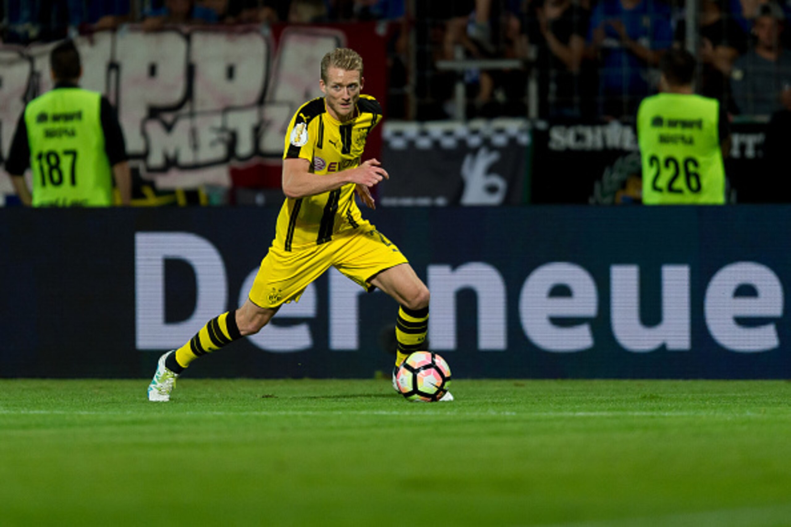 Trier, Germany 22.08.2016, DFB-Pokal 1. Runde, SV Eintracht Tier 05 - BV Borussia Dortmund, 0:3, Andre Schuerrle (BVB)  (Photo by TF-Images/Getty Images)