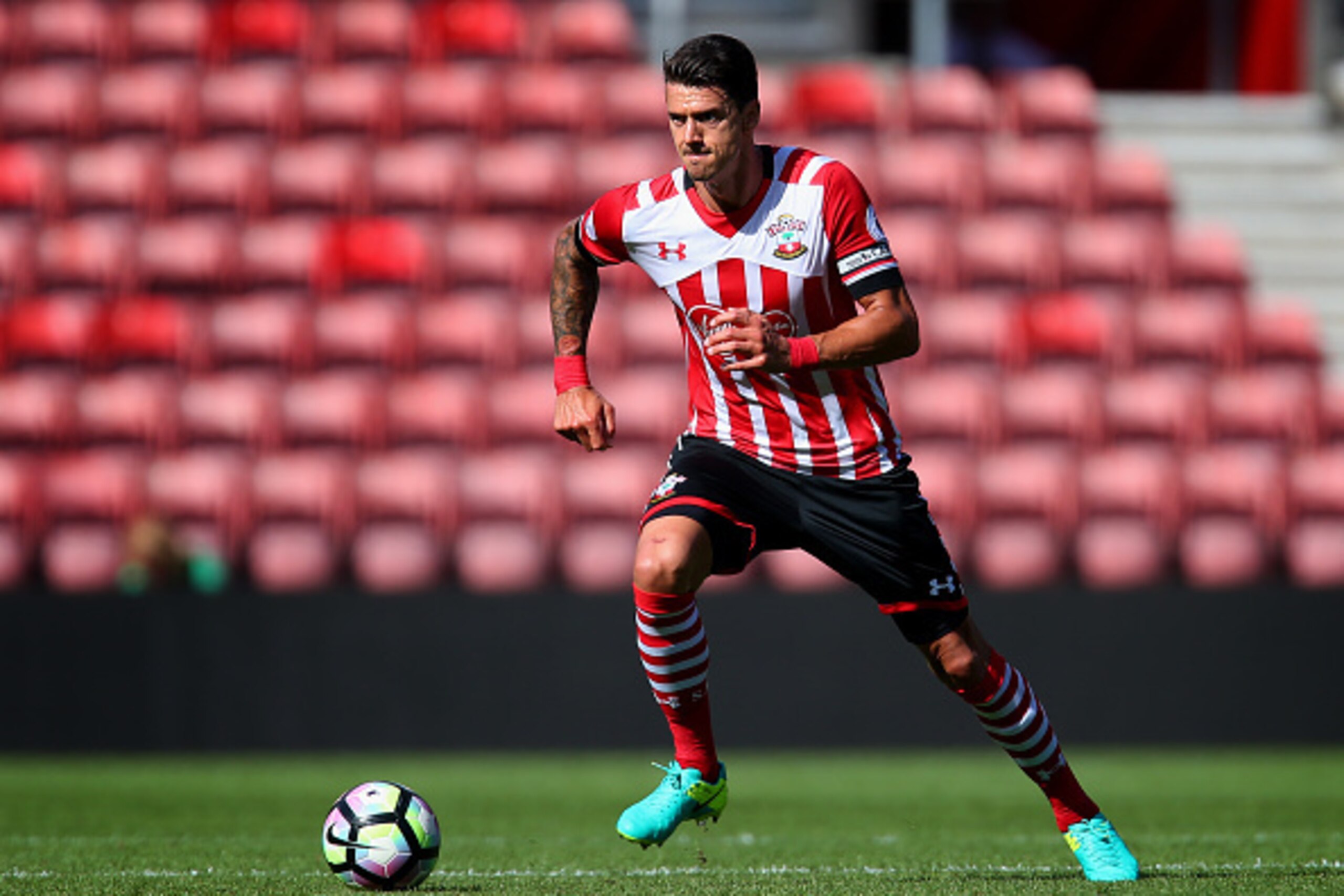 SOUTHAMPTON, ENGLAND - AUGUST 07: Jose Fonte of Southampton in action during the pre-season friendly between Southampton and Athletic Club Bilbao at St Mary's Stadium on August 7, 2016 in Southampton, England. (Photo by Jordan Mansfield/Getty Images) SOUTHAMPTON, ENGLAND - AUGUST 07: Jose Fonte of Southampton in action during the pre-season friendly between Southampton and Athletic Club Bilbao at St Mary's Stadium on August 7, 2016 in Southampton, England. (Photo by Jordan Mansfield/Getty Images)