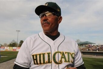 Mere weeks after losing his left eye at spring training, Salazar made his debut as the manager of the now-Indians High-A affiliate in Lynchburg, Virginia.