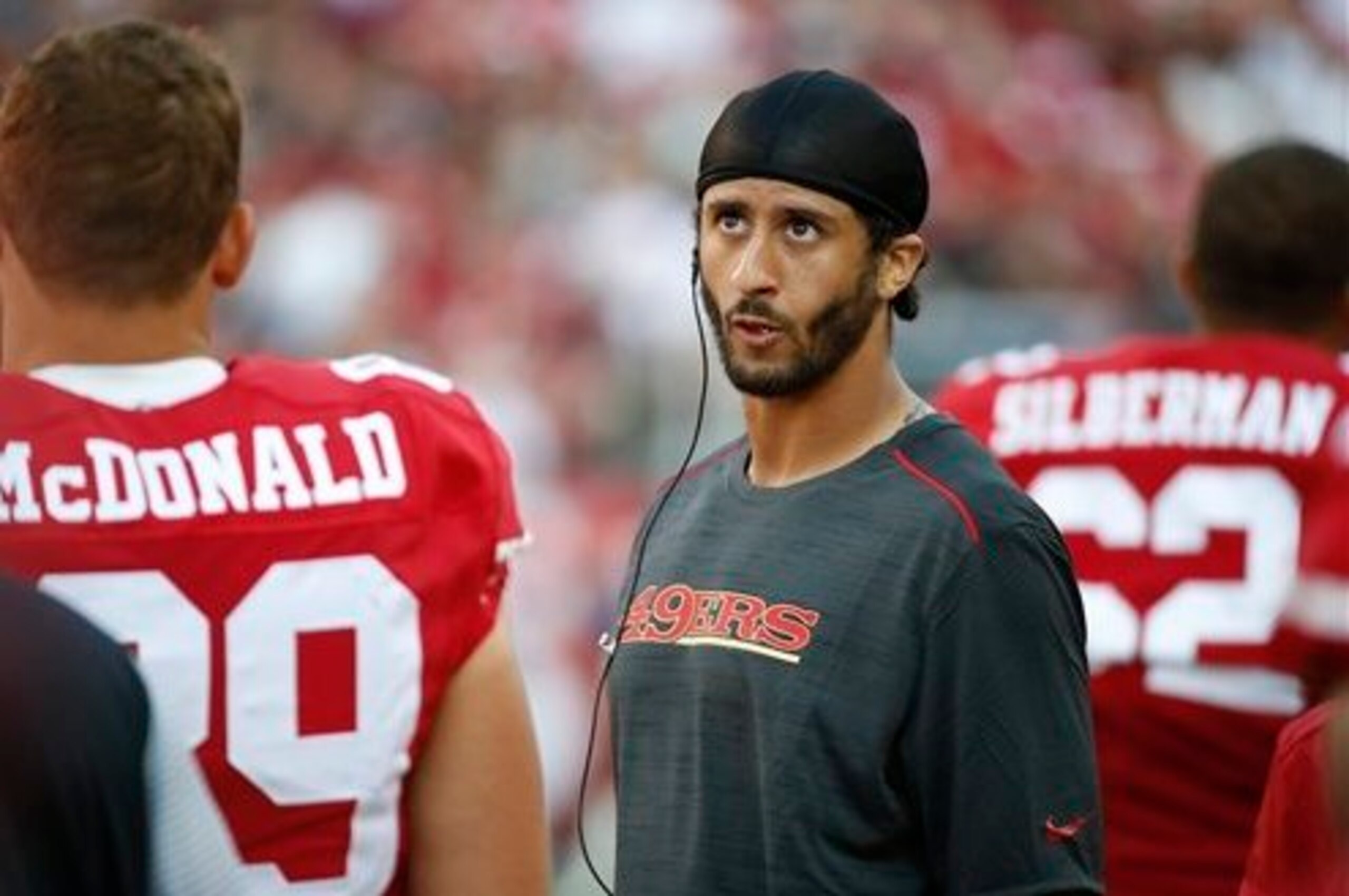 Kaepernick said he plans to continue sitting during the national anthem and is working on larger protest efforts.