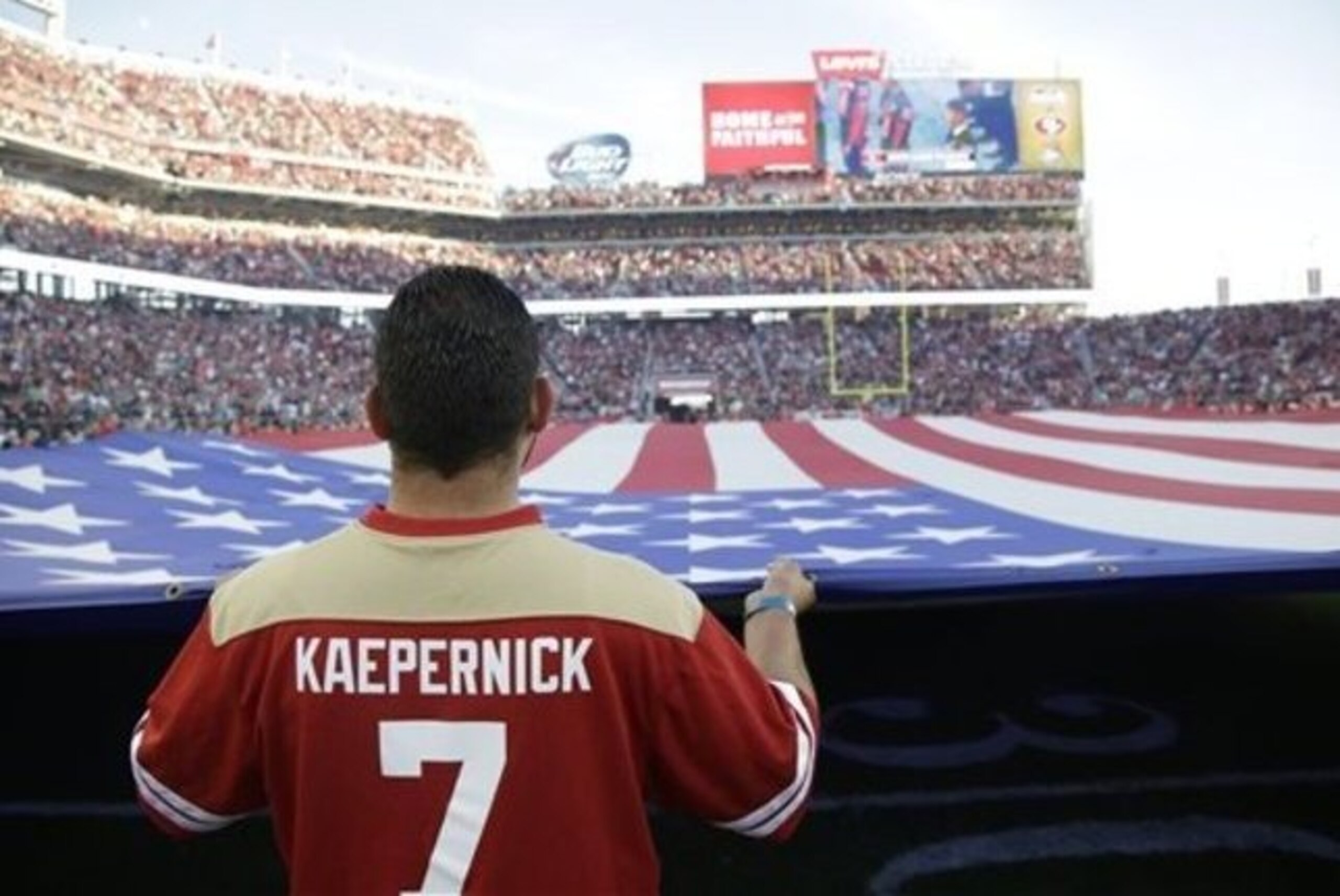 The NFL is encouraging, but not requiring, players to stand for the national anthem in the wake of Kaepernick's decision this month to sit in protest over social injustice he sees throughout the country.