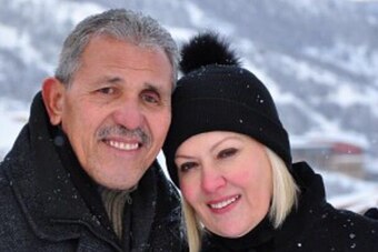 Salazar with his wife of almost four decades, Graciela.