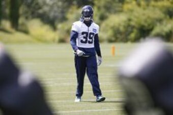 Jun 15, 2016; Seattle, WA, USA; Seattle Seahawks defensive back Brandon Browner (39) participates in minicamp drills at the Virginia Mason Athletic Center. Mandatory Credit: Joe Nicholson-USA TODAY Sports