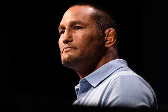 LAS VEGAS, NV - AUGUST 19:  Dan Henderson interacts with fans and media during the UFC 204 press conference at the MGM Grand Hotel & Casino on August 19, 2016 in Las Vegas, Nevada. (Photo by Jeff Bottari/Zuffa LLC/Zuffa LLC via Getty Images)
