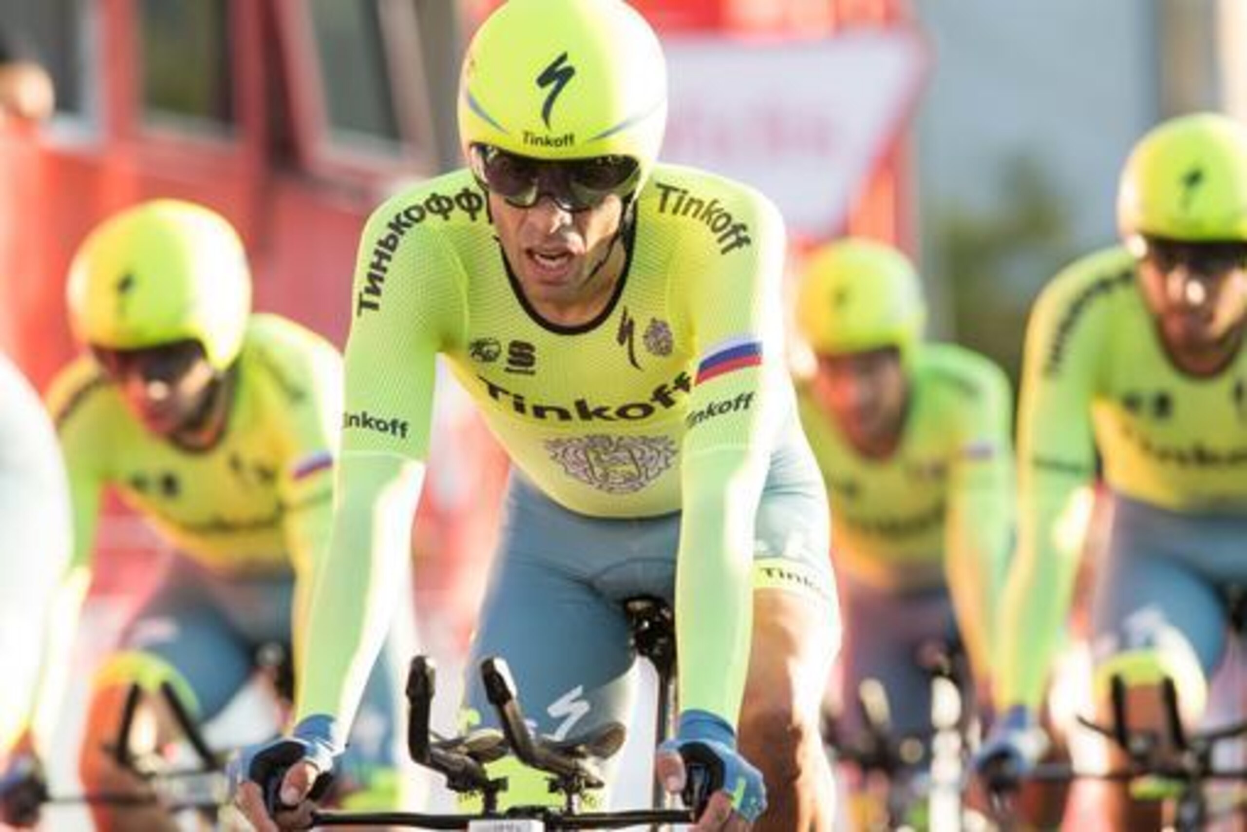 Tinkoff pushed the break to make room for Contador.