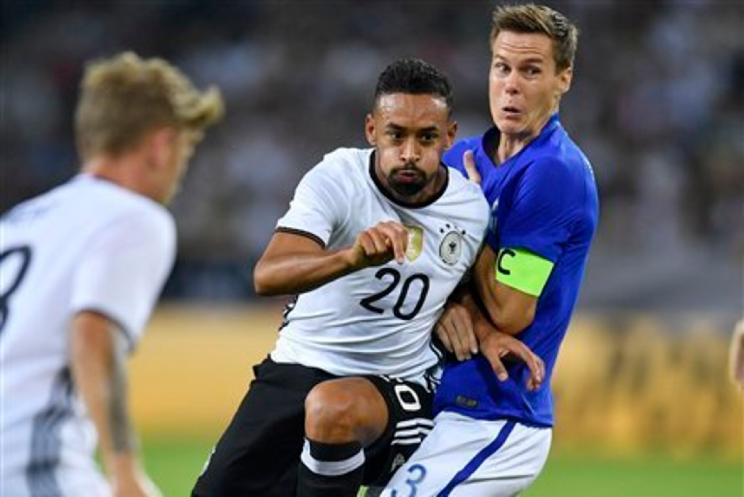 Bellarabi tormented the Finnish defence during the first half.