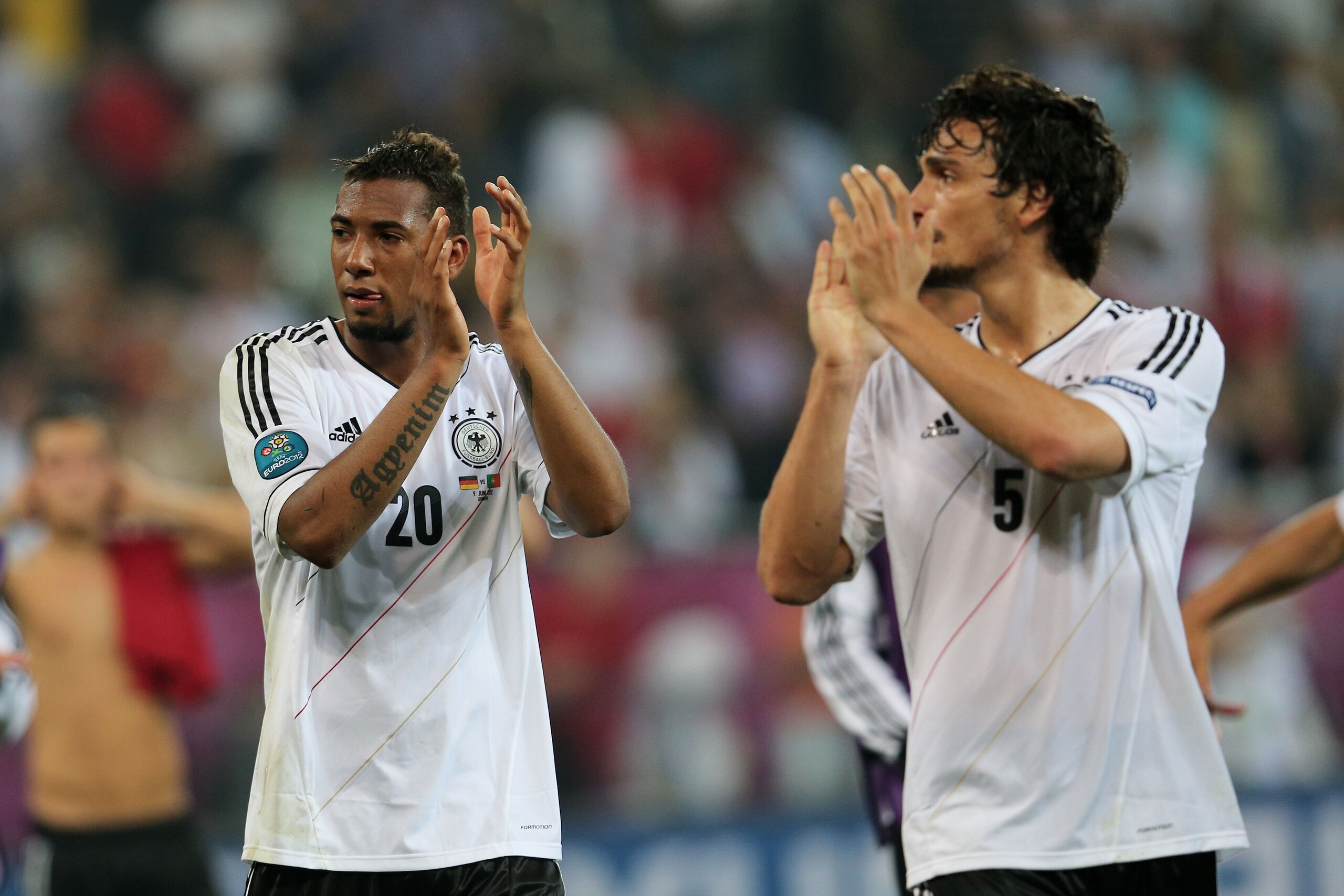Boateng and Hummels boast 115 Germany caps between them.