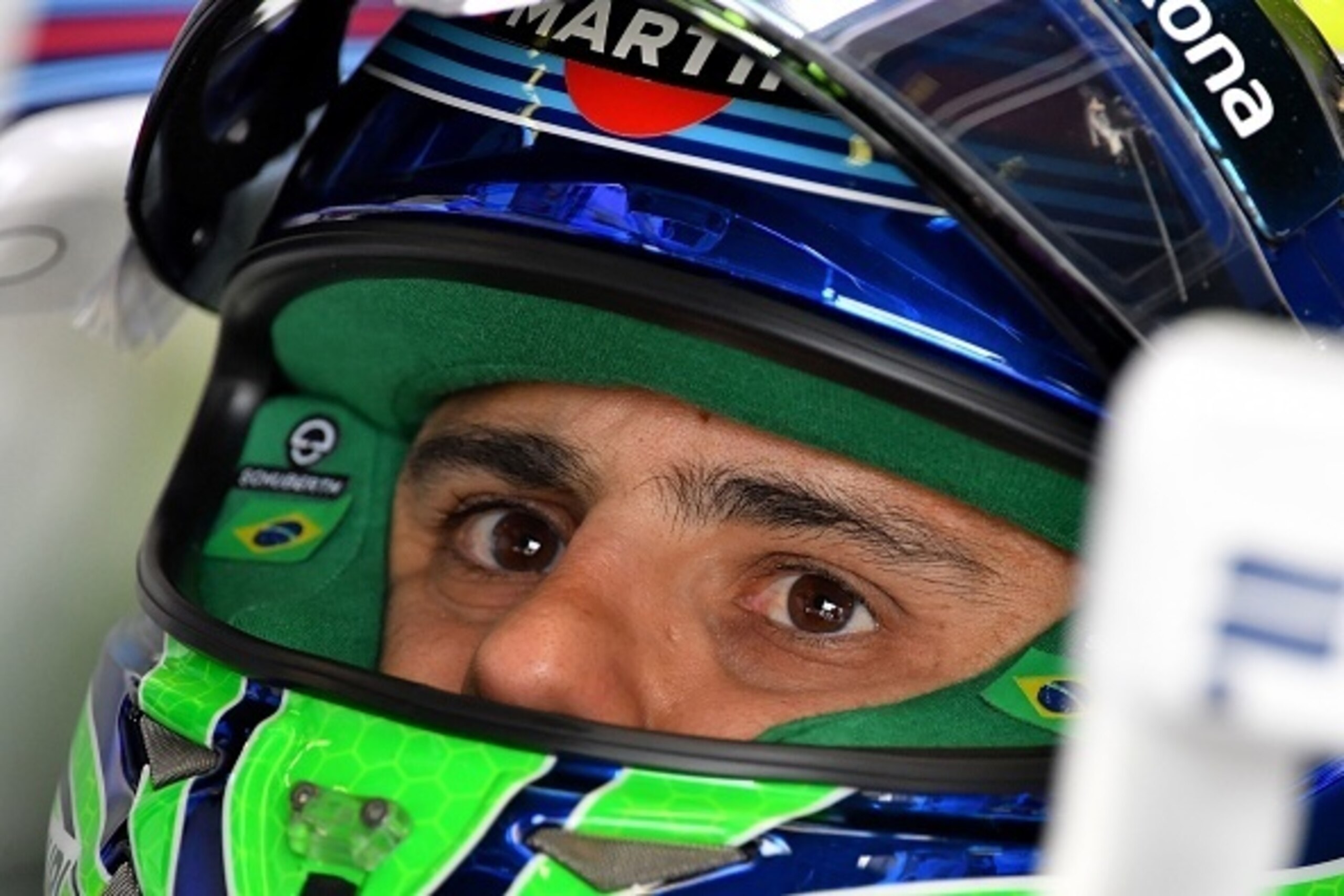 Williams Martini Racing's Brazilian driver Felipe Massa is pictured in his car during the third practice session at the Autodromo Nazionale circuit in Monza on September 3, 2016 ahead of the Italian Formula One Grand Prix. / AFP / ANDREJ ISAKOVIC        (