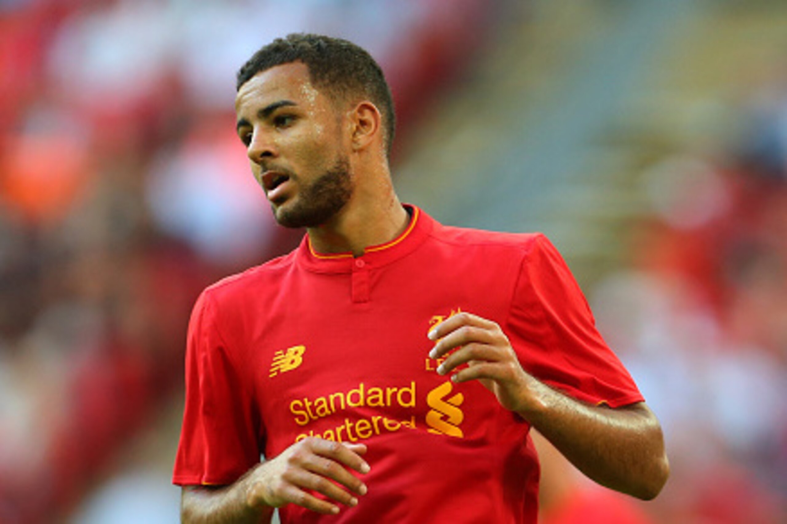 LONDON, ENGLAND - AUGUST 06: Kevin Stewart of Liverpool during the International Champions Cup 2016 match between Liverpool and Barcelona at Wembley Stadium on August 6, 2016 in London, England. (Photo by Catherine Ivill - AMA/Getty Images)