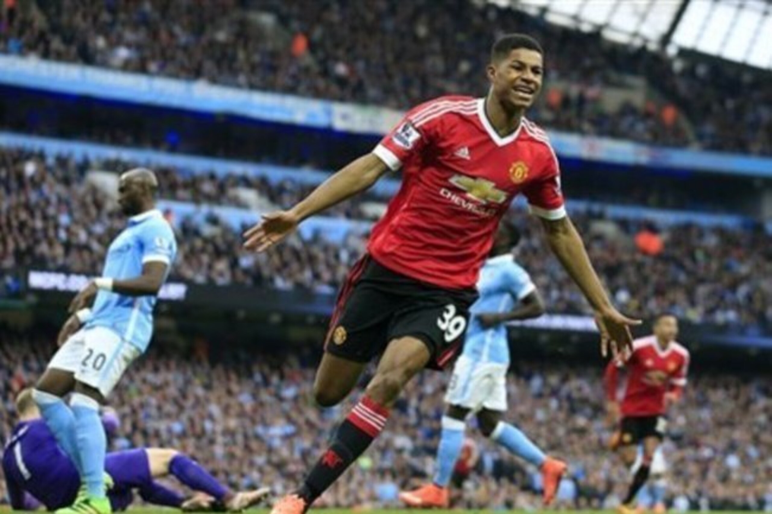 Rashford scored the winner at the Etihad last season.