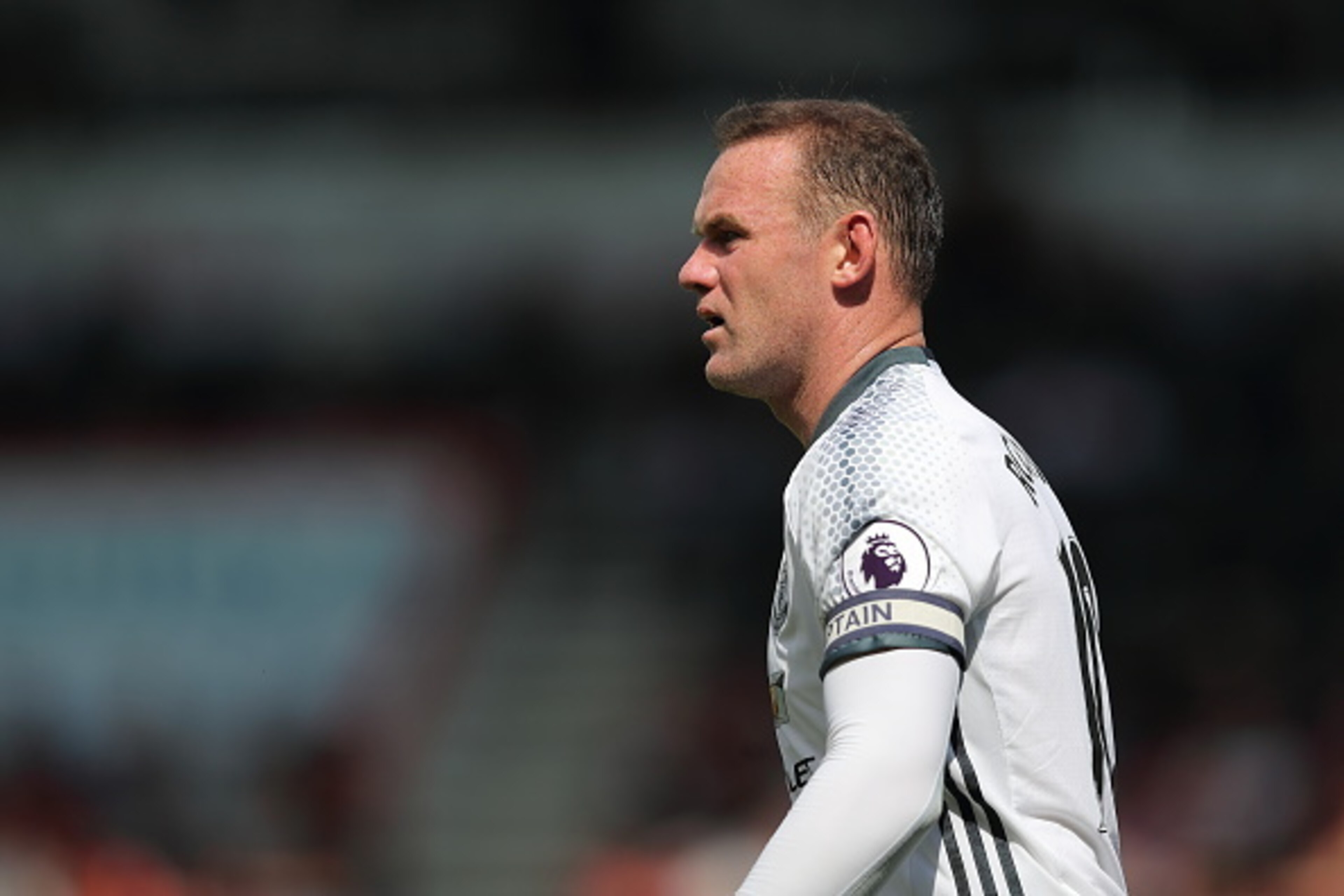 BOURNEMOUTH, ENGLAND - AUGUST 14: Wayne Rooney of Manchester United during the Premier League match between AFC Bournemouth and  Manchester United at Vitality Stadium on August 14, 2016 in Bournemouth, England. (Photo by Matthew Ashton - AMA/Getty Images)