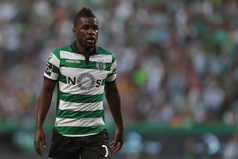 LISBON, PORTUGAL - AUGUST 28: Sporting CP's forward Joel Campbell from Costa Rica during the Portuguese Primeira Liga between Sporting CP and FC Porto at Estadio Jose Alvalade on August 28, 2016 in Lisbon, Portugal.  (Photo by Carlos Rodrigues/Getty Image